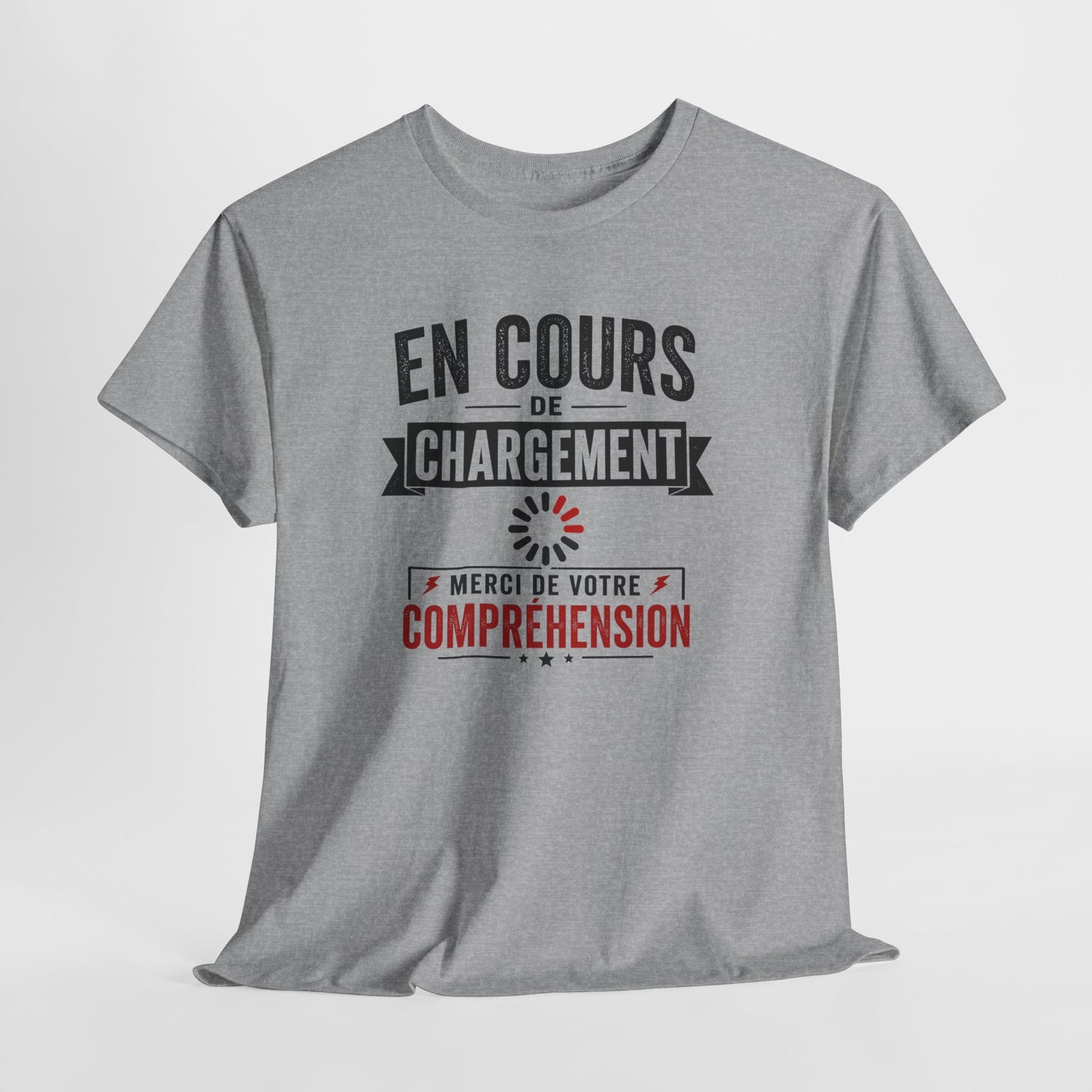 T-Shirt Humour En Cours de Chargement – Tee Shirt Drôle Bug Patience Geek Informatique Adulte Idée Cadeau