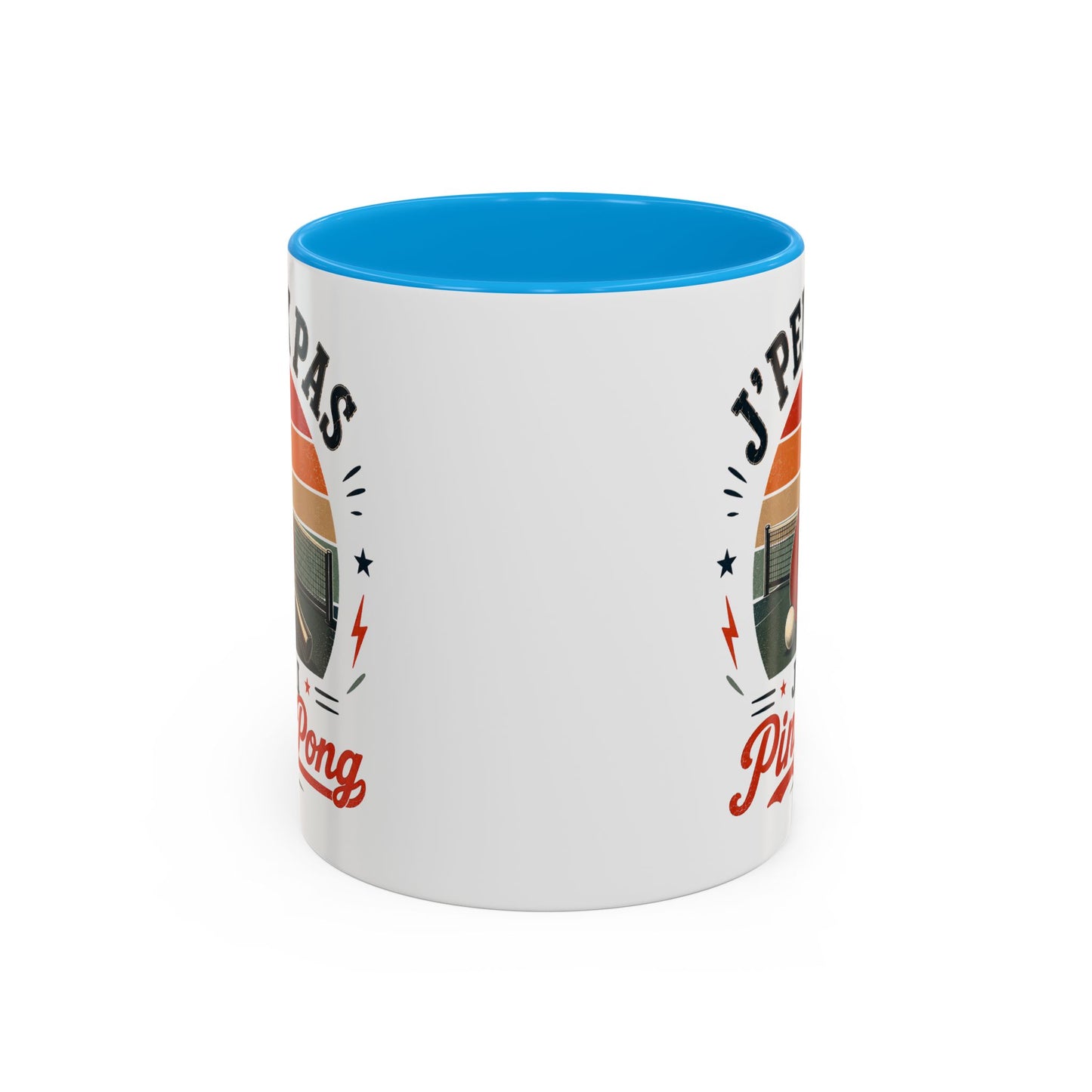 Tasse J’Peux Pas J’Ai Ping Pong – Mug Tennis de Table Vintage Humoristique – Cadeau Joueur Homme Femme 325ml
