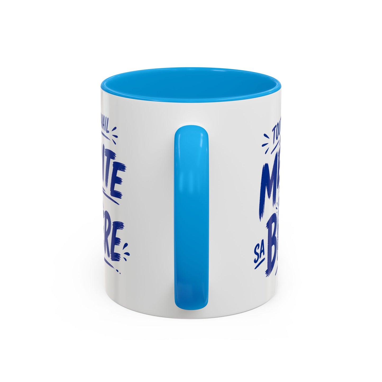 Mug Humour Homme Bière – Tasse “Tout Travail Mérite sa Bière” – Cadeau Original Collègue Travail Bière 325ml