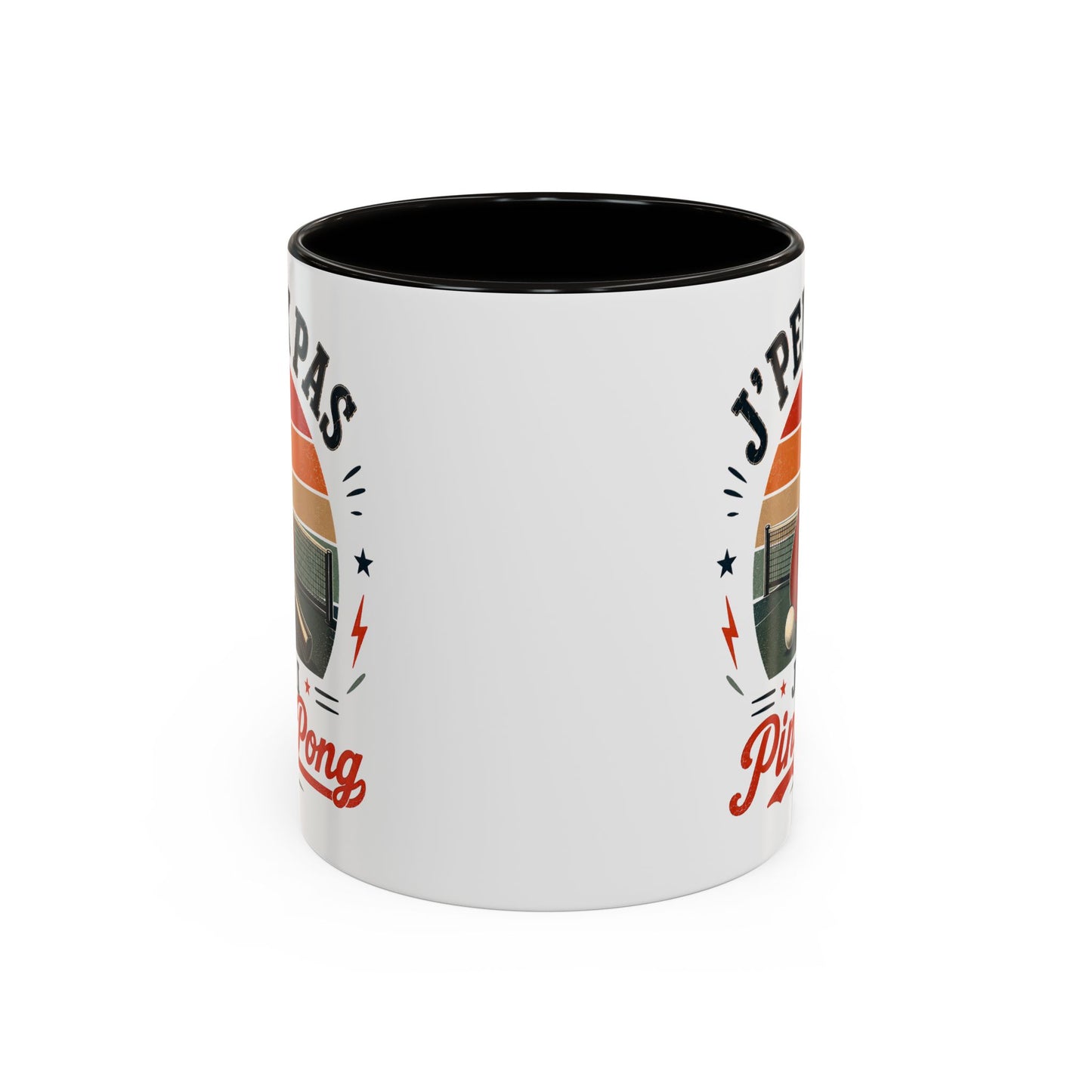 Tasse J’Peux Pas J’Ai Ping Pong – Mug Tennis de Table Vintage Humoristique – Cadeau Joueur Homme Femme 325ml