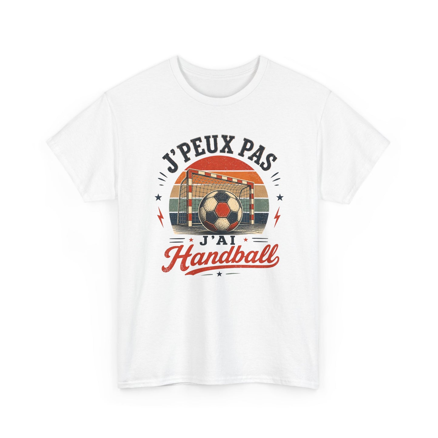 T-Shirt Handball Homme Femme – J’Peux Pas J’Ai Handball – Tee Shirt Ballon Handball Vintage Joueur Joueuse Entraînement Match Cadeau Passion Sport Collectif
