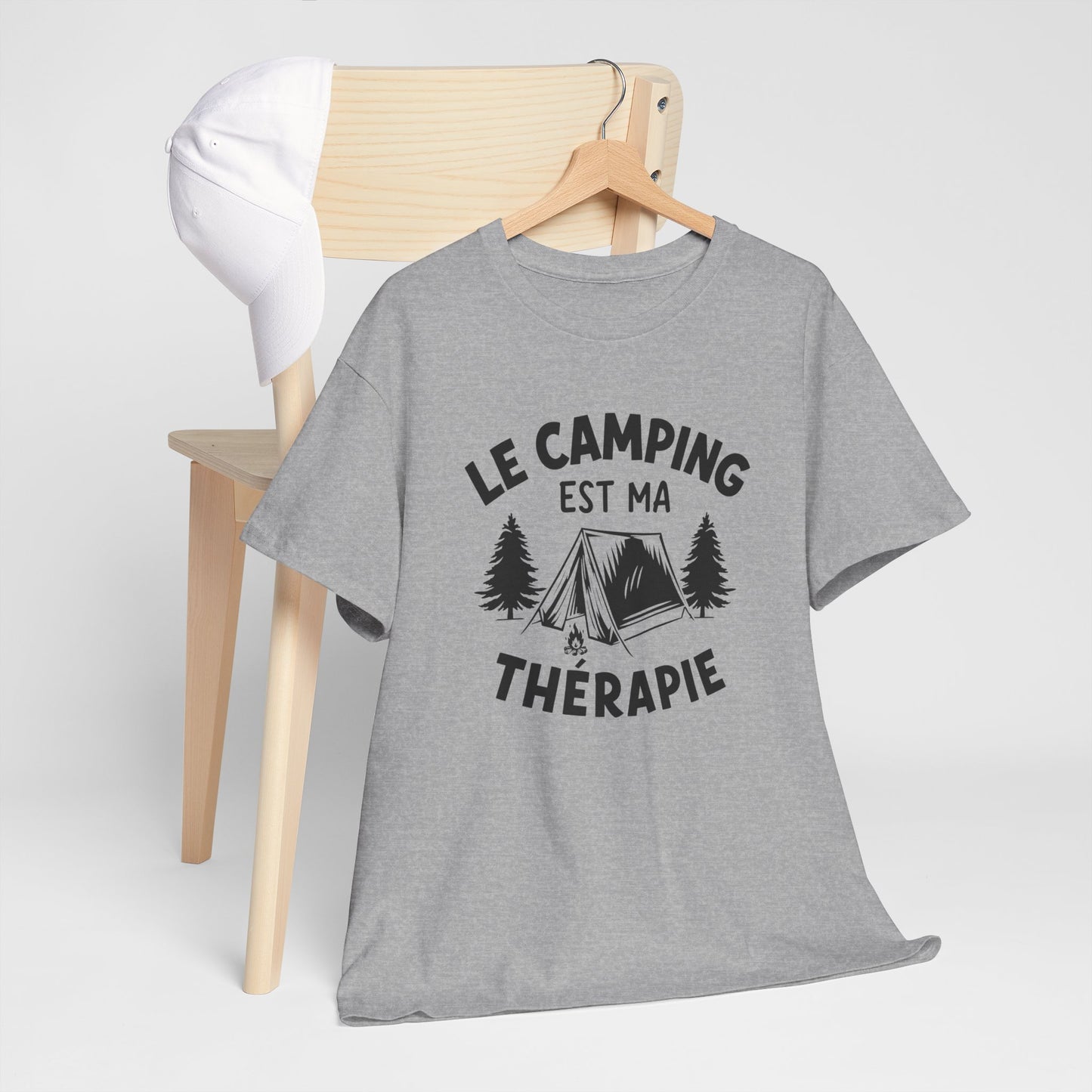 Tee Shirt Camping Homme Femme – Humour Campeur Plein Air Nature – Idée Cadeau Passion Camping Tente Randonnée