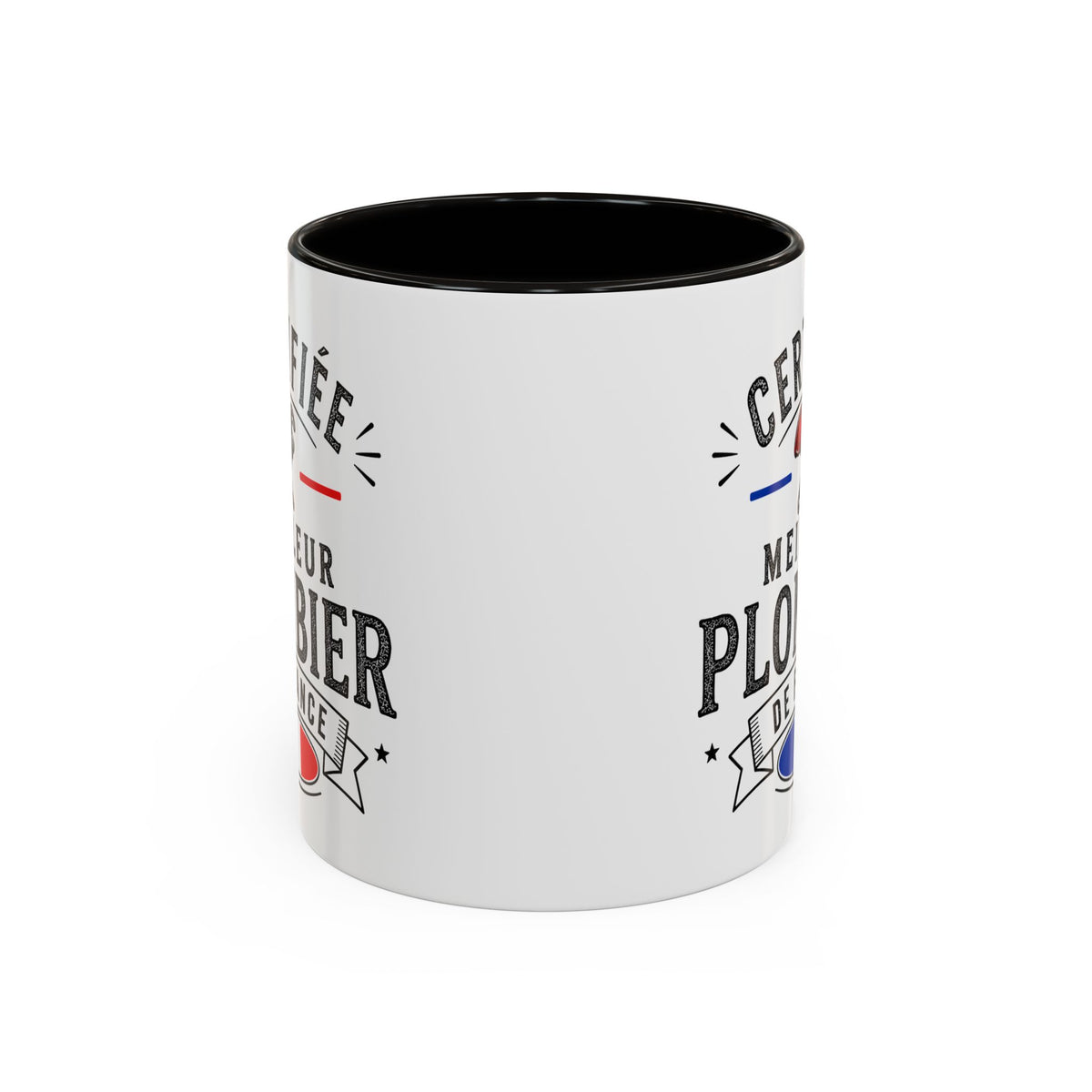 Mug Plombier Homme – Certifié Meilleur Plombier de France – Tasse Humour Métier – Cadeau Original Plombier
