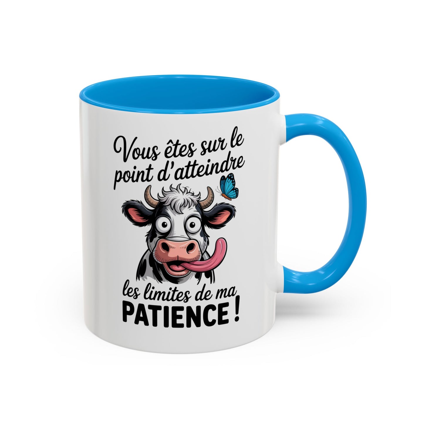 Mug Vache Humoristique – Tasse Animal Drôle Citation J’Peux Pas J’ai – Cadeau Fun Original Homme Femme