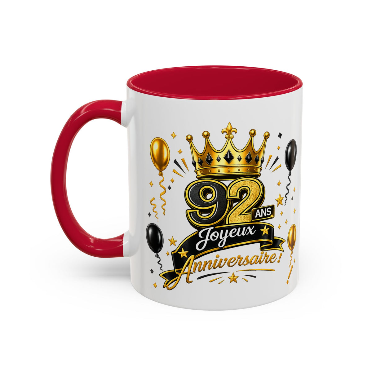 Mug Joyeux 92 Ans – Tasse Anniversaire 92 Ans – Cadeau Original pour Femme Homme – Idée Cadeau 92e Anniversaire