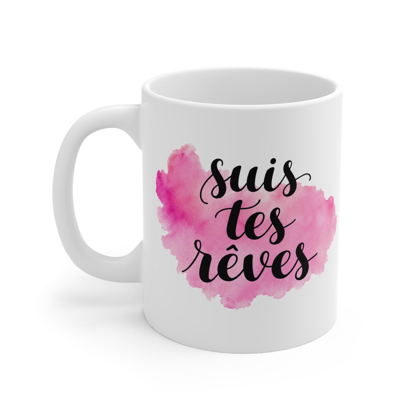 Mug Femme Motivation – Tasse Inspirante Aquarelle Rose – Cadeau Original Positif, Encouragement Réussite