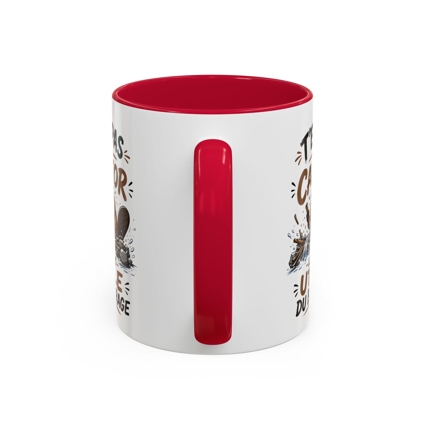 Tasse Humoristique Castor – T’es Pas le Castor le Plus Utile du Barrage – Mug Drôle Animal 325ml
