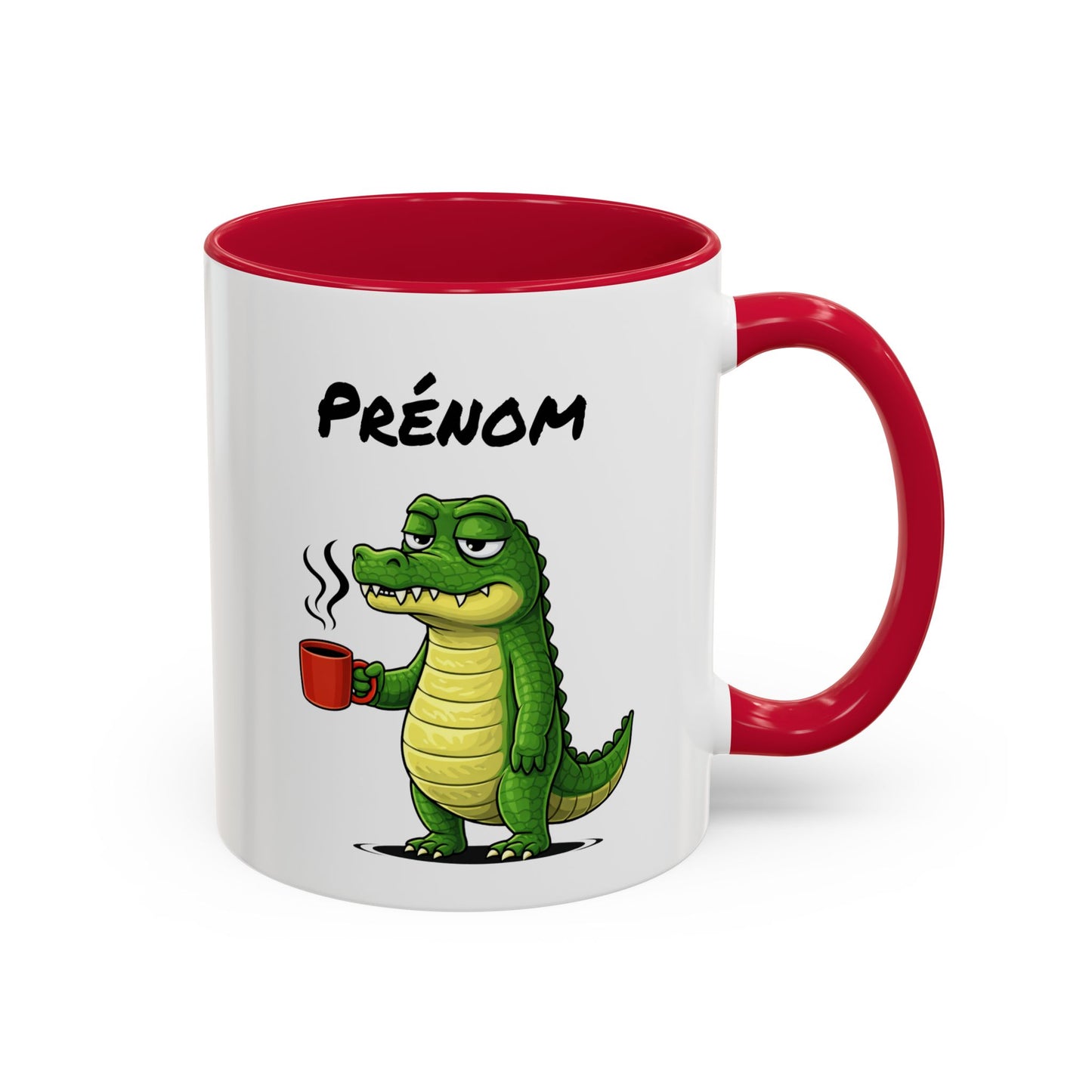 Mug Crocodile Personnalisable 325ml – Tasse Café Humour Animal Drôle Matin Difficile Cadeau