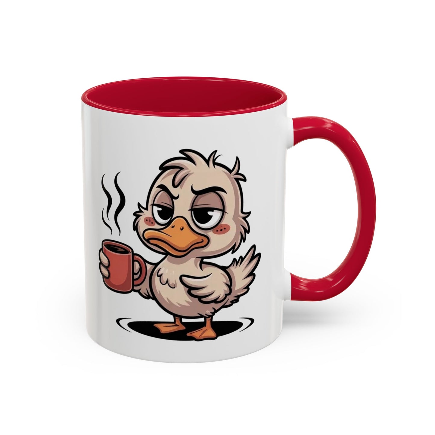 Tasse Canard Café Fatigue 325ml – Mug Céramique Humour Réveil Matin Cadeau Original