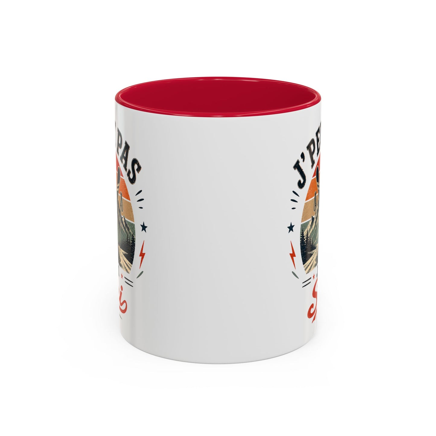 Tasse J’Peux Pas J’Ai Ski – Mug Ski Vintage Humoristique – Cadeau Skieur Homme Femme 325ml
