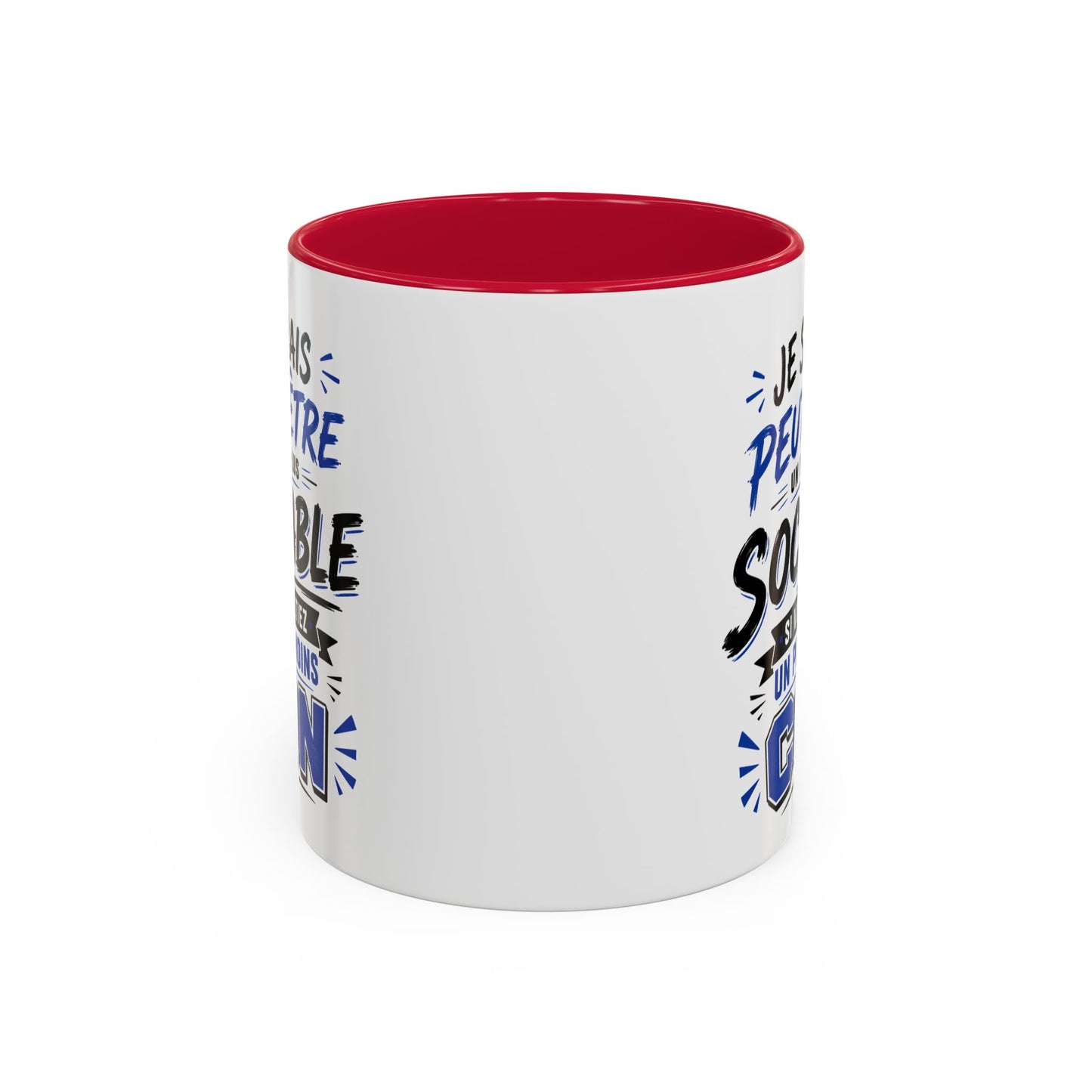 Tasse Je Serais Peut-Être Un Peu Plus Sociable Si Vous Étiez Un Peu Moins Cons – Mug Humour Drôle Cadeau Homme Femme 325ml