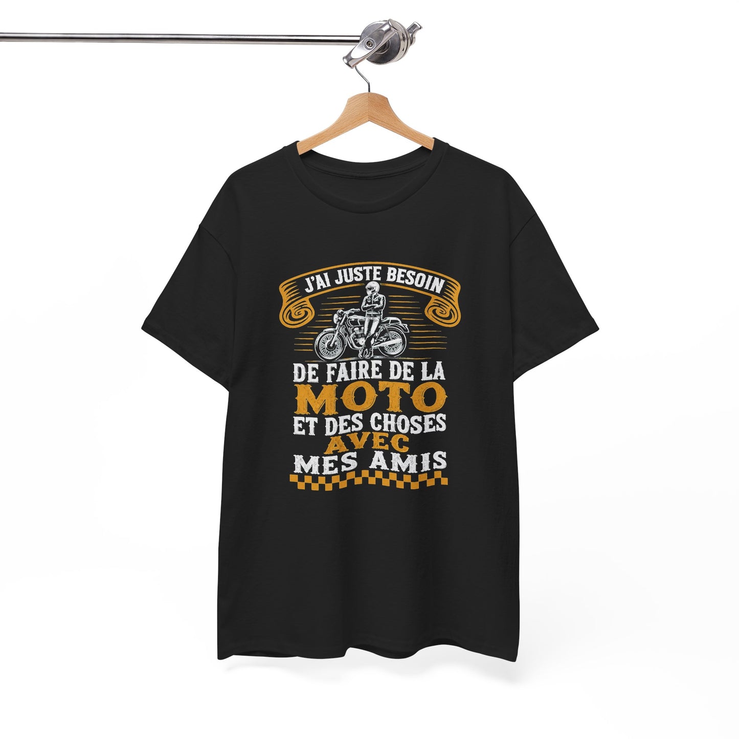 Tee Shirt Homme et Femme Motard Moto Biker Passion Deux Roues Balade entre Amis Idée Cadeau