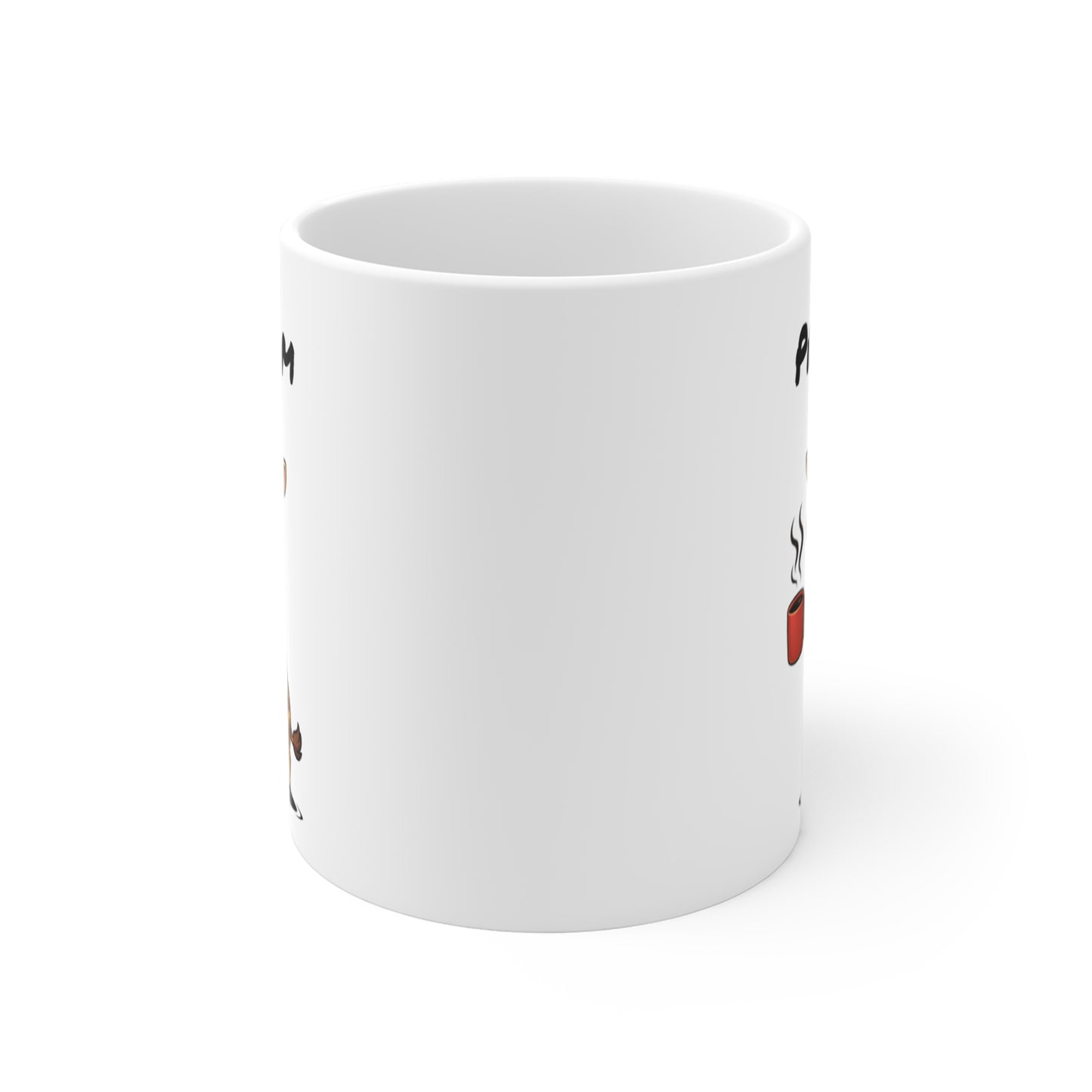 Mug Girafe Fatiguée Personnalisable 325ml – Tasse Café Drôle Prénom Cadeau Original