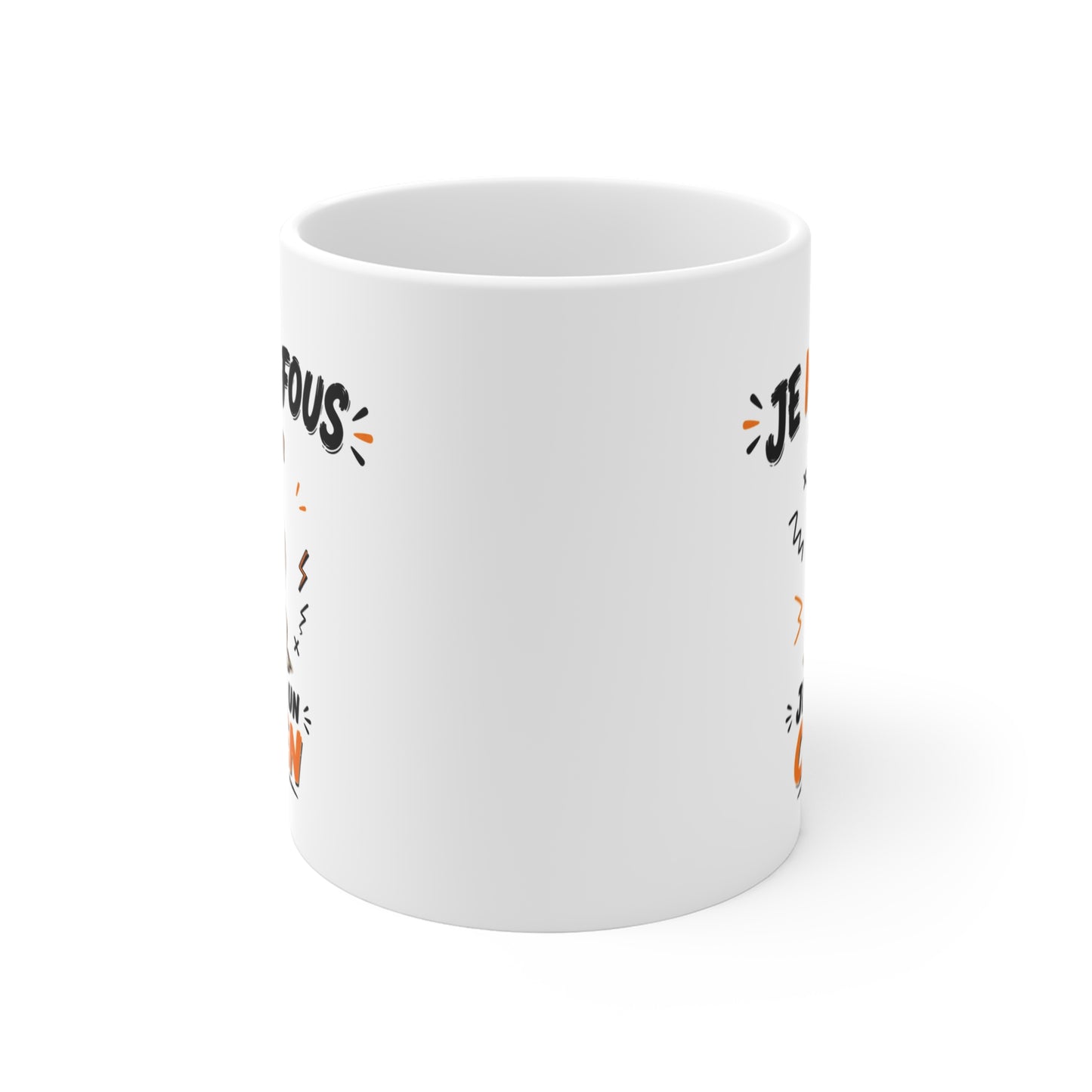 Tasse Je M’en Fous Je Suis Un Chien – Mug Humour Chien Cartoon – Cadeau Original Animal Drôle 325ml