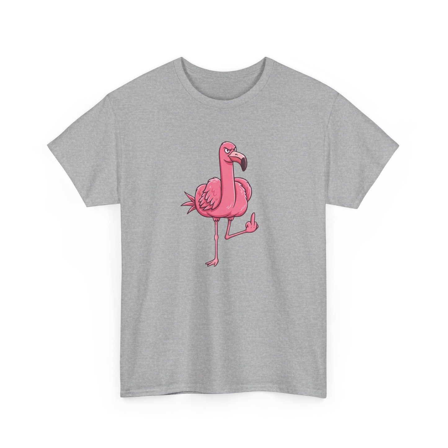 T-Shirt Flamant Rose Rebelle – Design Humour Insolent – Tee-Shirt Fun et Provocateur
