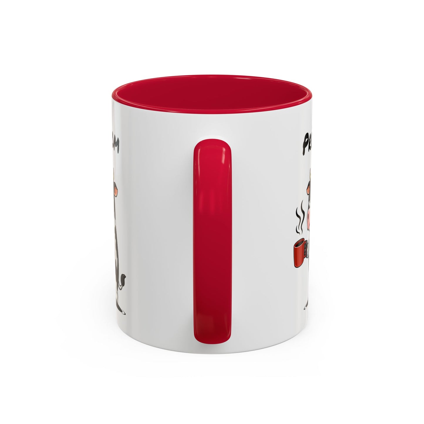 Mug Vache Fatiguée Personnalisable 325ml – Tasse Café Humour Animal Drôle Bureau Réveil Difficile Cadeau