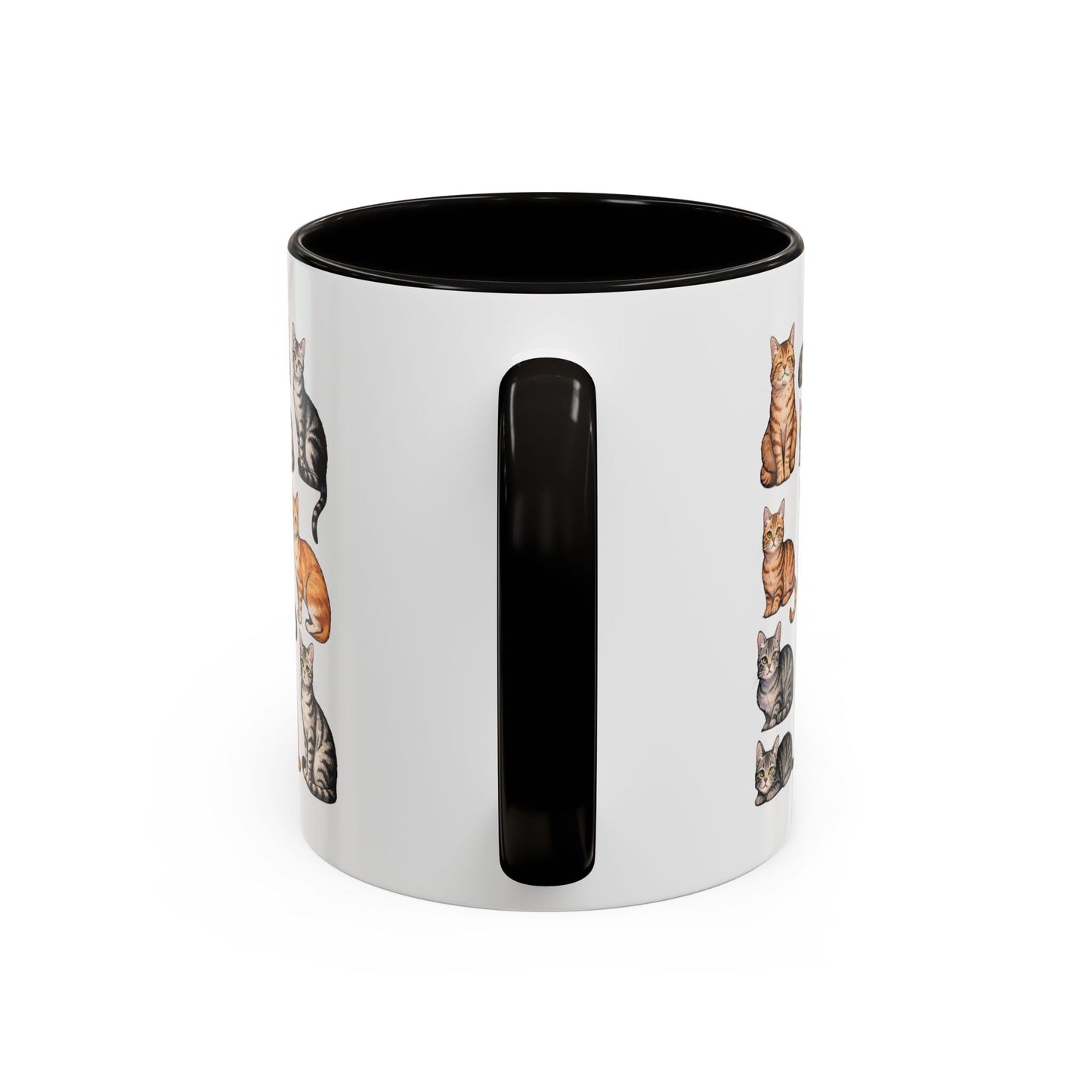 Tasse Chats Multiples Illustrés – Mug Collection Chats Différentes Races – Cadeau Amoureux des Chats