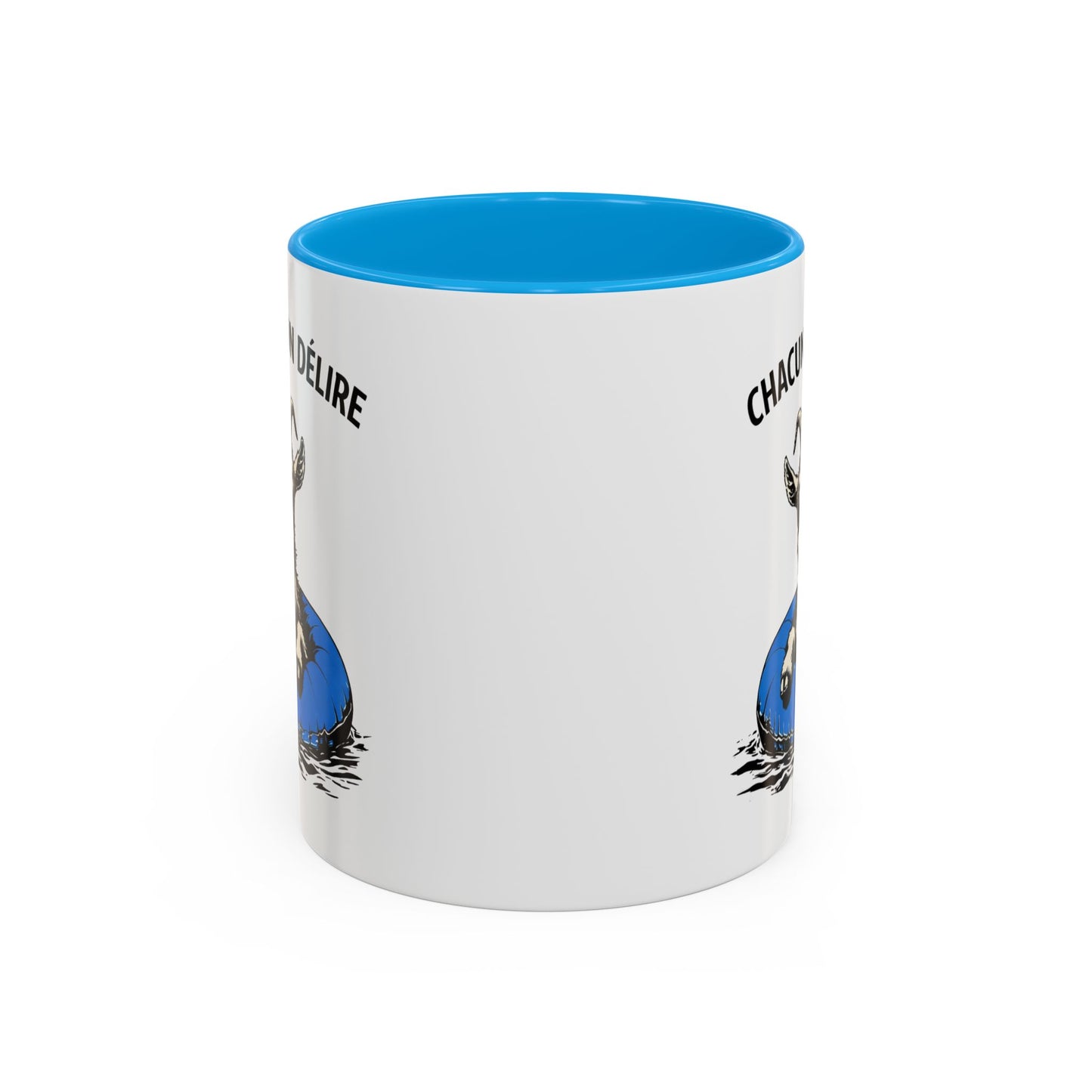 Tasse Chèvre Humour Chacun Son Délire 325ml – Mug Céramique Animal Fun Lunettes Cadeau Original