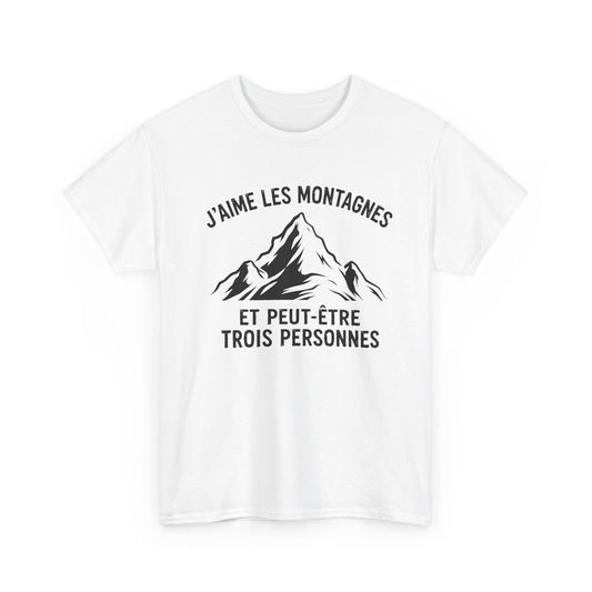 T-Shirt Montagne Homme et Femme – Cadeau Randonnée Alpinisme Nature – Humour Randonneur Amoureux des Montagnes – Idée Cadeau Outdoor