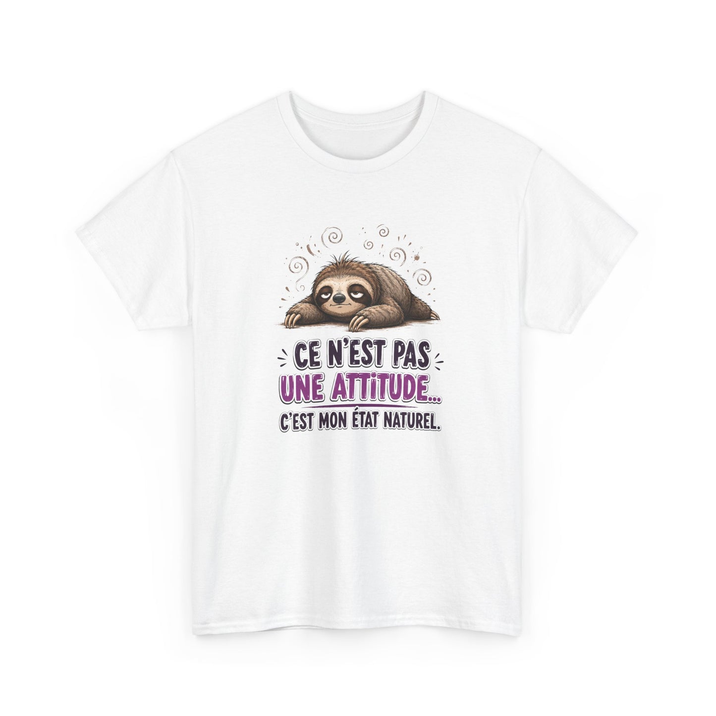 Tee-Shirt Humour Homme et Femme – Paresseux Drôle Fatigué Détente – Idée Cadeau Original Anniversaire