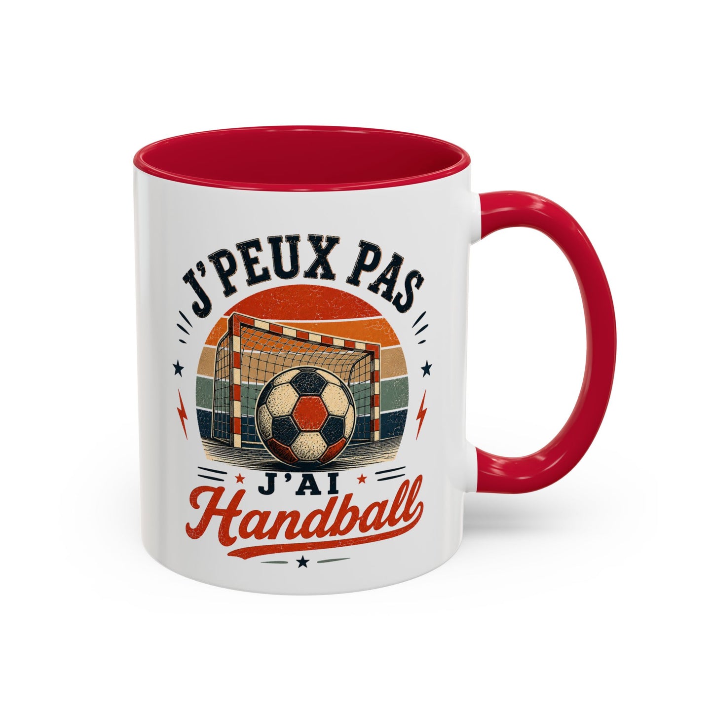 Tasse J’Peux Pas J’Ai Handball – Mug Handball Vintage Humoristique – Cadeau Joueur Homme Femme 325ml