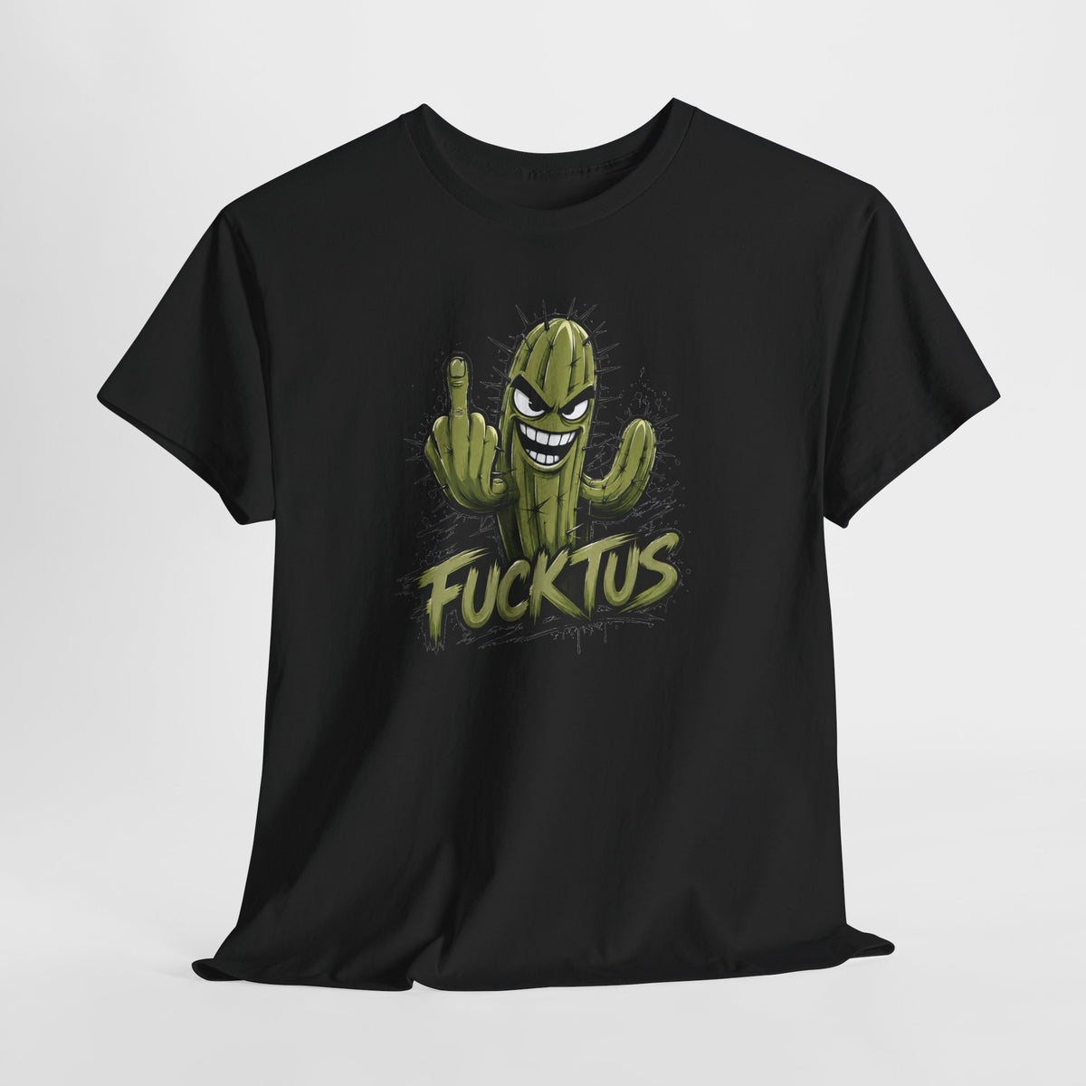 Tee Shirt Humour Homme – Cactus Fucktus Doigt d’Honneur – T-Shirt Drôle Provocateur Cadeau Homme