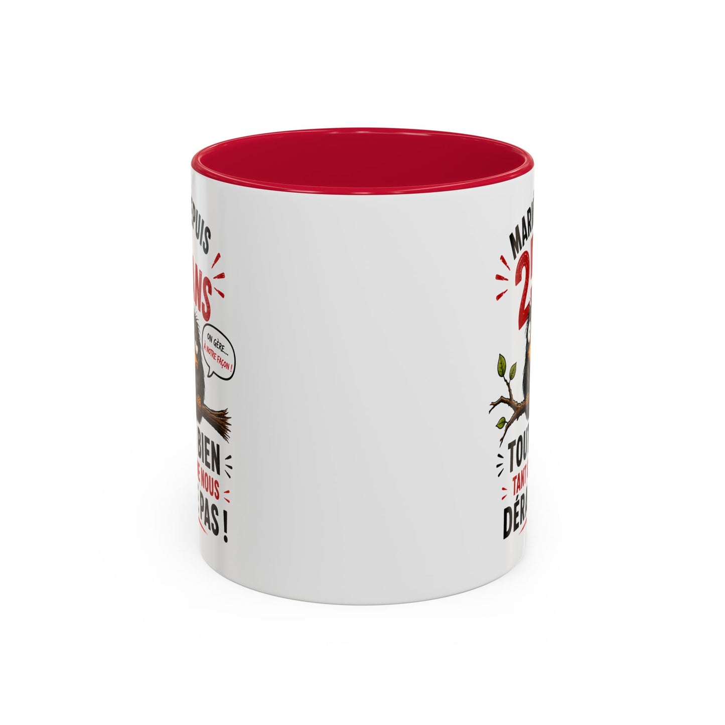 Tasse Mariés Depuis 25 Ans – Mug Humour Anniversaire de Mariage Homme Femme – Cadeau Couple 25 Ans de Mariage 325 ml