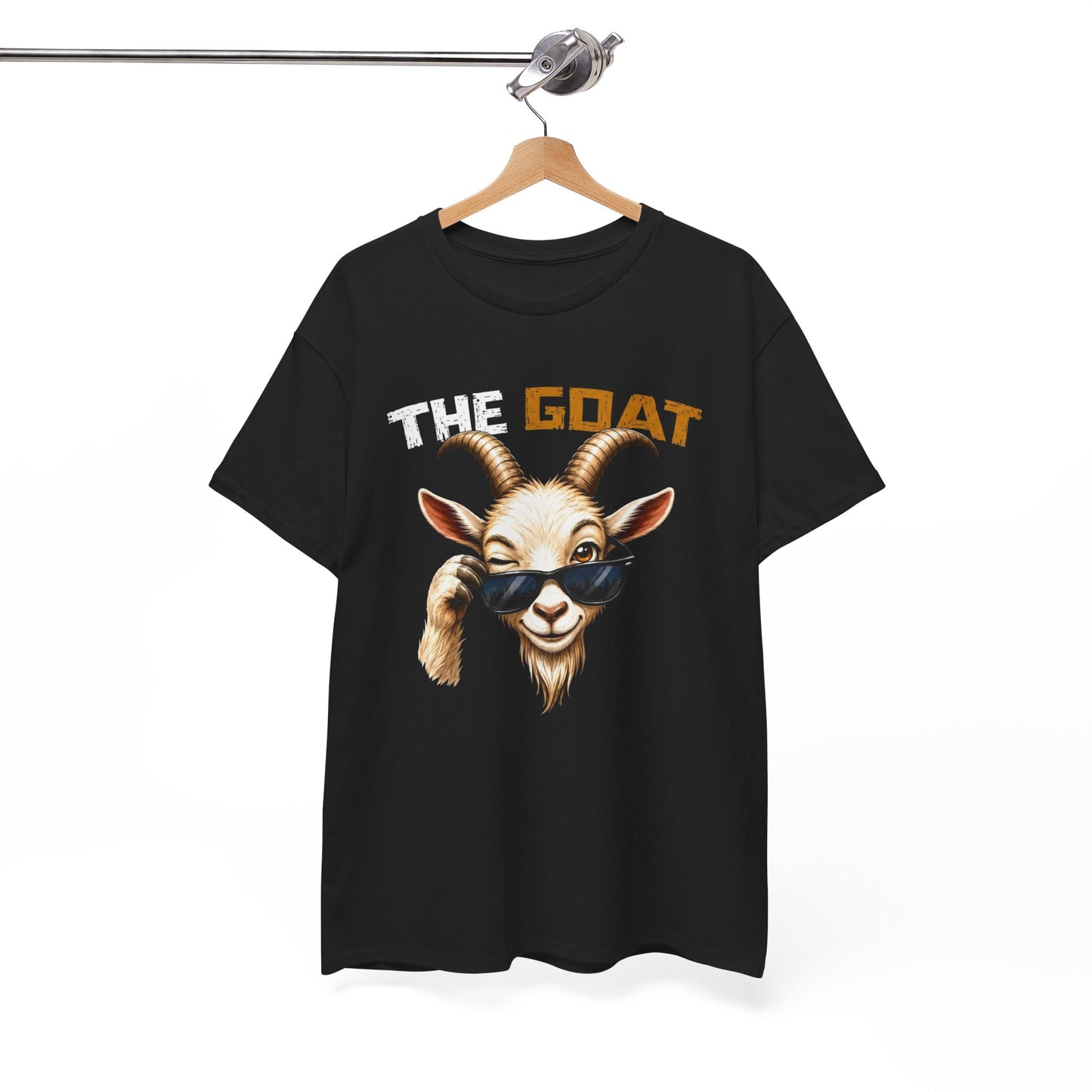 Tee Shirt The Goat Chèvre Cool – T-Shirt Humour Animal avec Lunettes – Cadeau Homme Femme Original