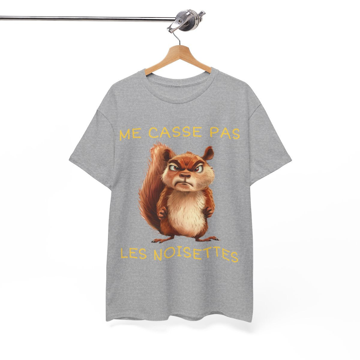 Tee shirt Unisexe Me casse pas les noisettes écureil idée cadeau humour drôle amusant