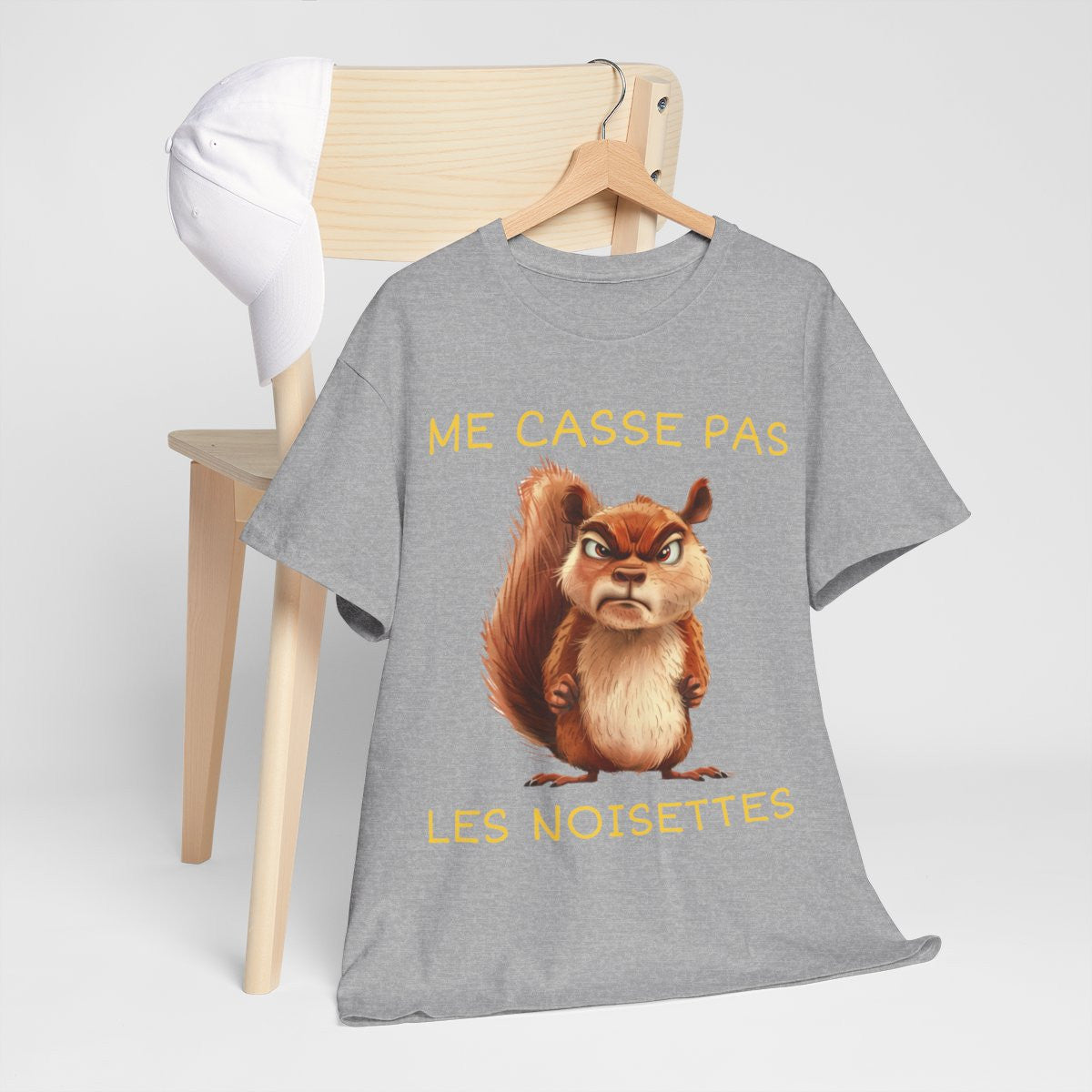 Tee shirt Unisexe Me casse pas les noisettes écureil idée cadeau humour drôle amusant