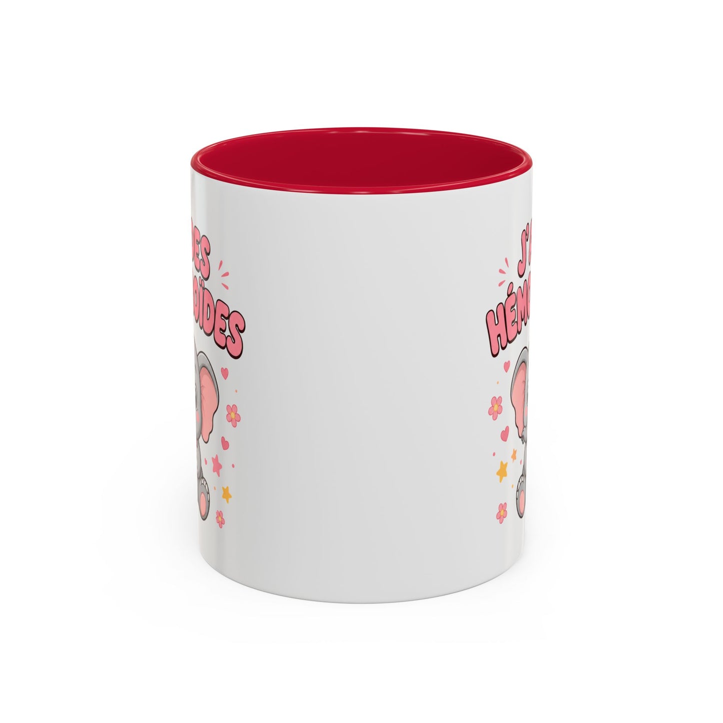 Mug J’ai des Hémorroïdes – Tasse Humour avec Éléphant – Cadeau Drôle et Décalé Homme et Femme