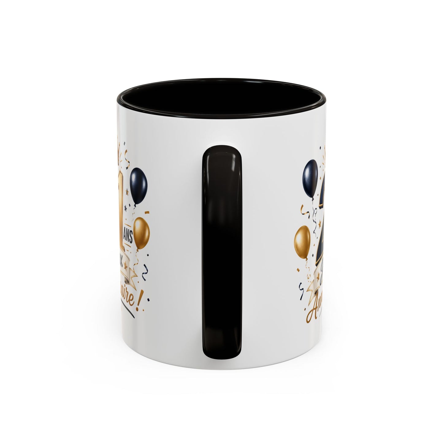 Mug Joyeux 21 Ans – Tasse Anniversaire 21 Ans – Cadeau Original pour Femme Homme – Idée Cadeau 21e Anniversaire Noir Bleu Rouge