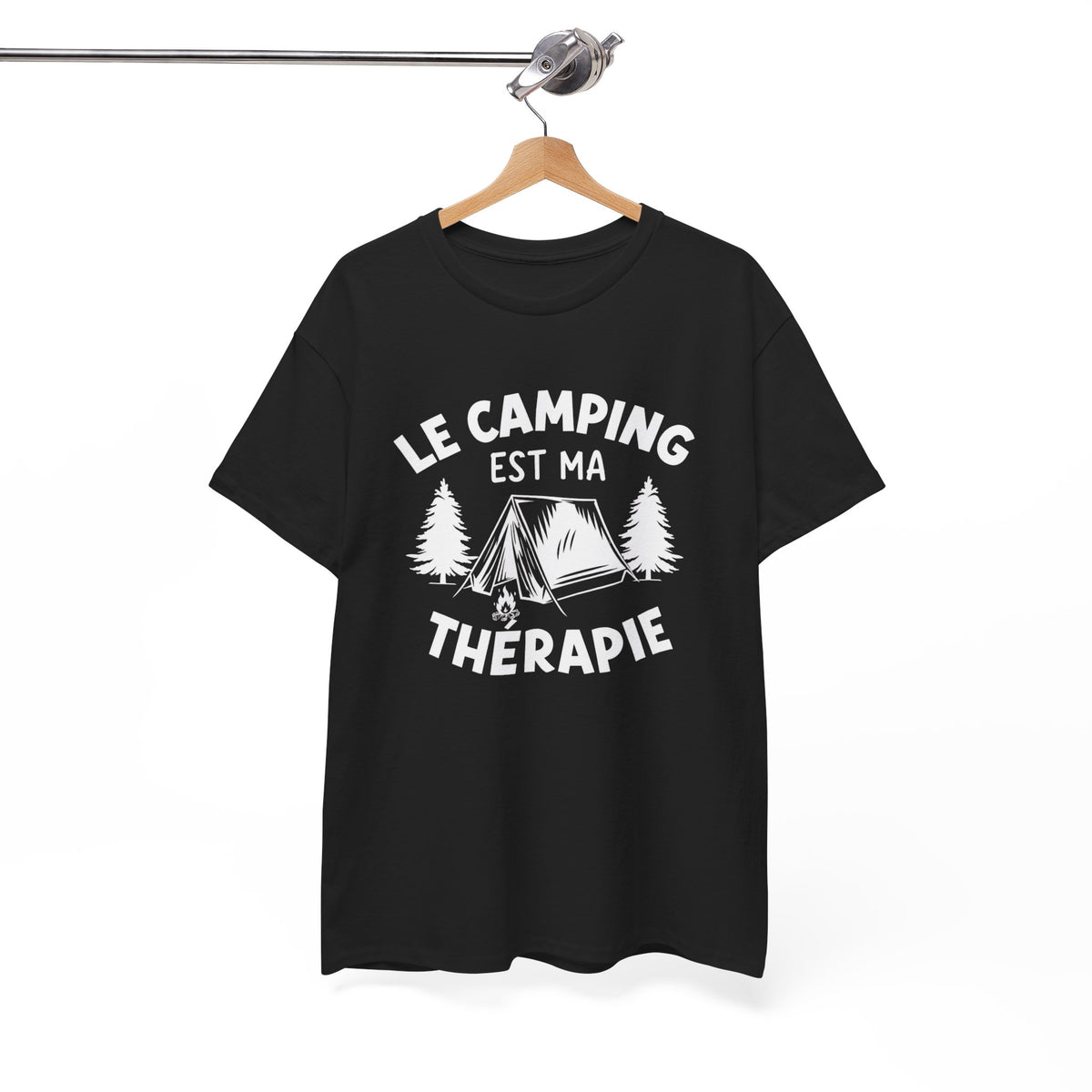 Tee Shirt Camping Homme Femme – Humour Campeur Plein Air Nature – Idée Cadeau Passion Camping Tente Randonnée