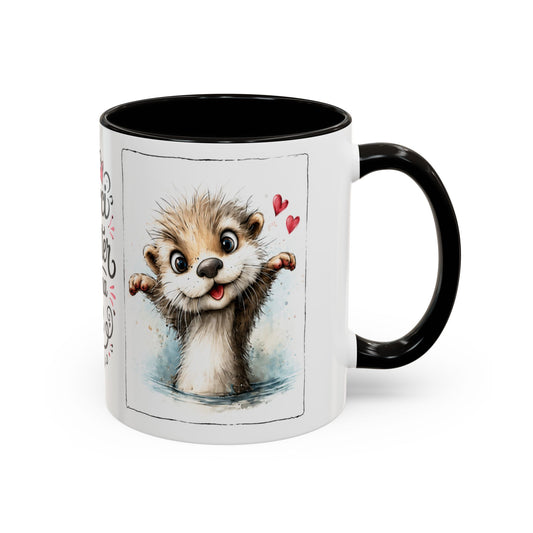 Tasse Merci D’Exister Dans Ma Vie – Mug Loutre Adorable – Cadeau Amour Amitié Homme Femme 325ml