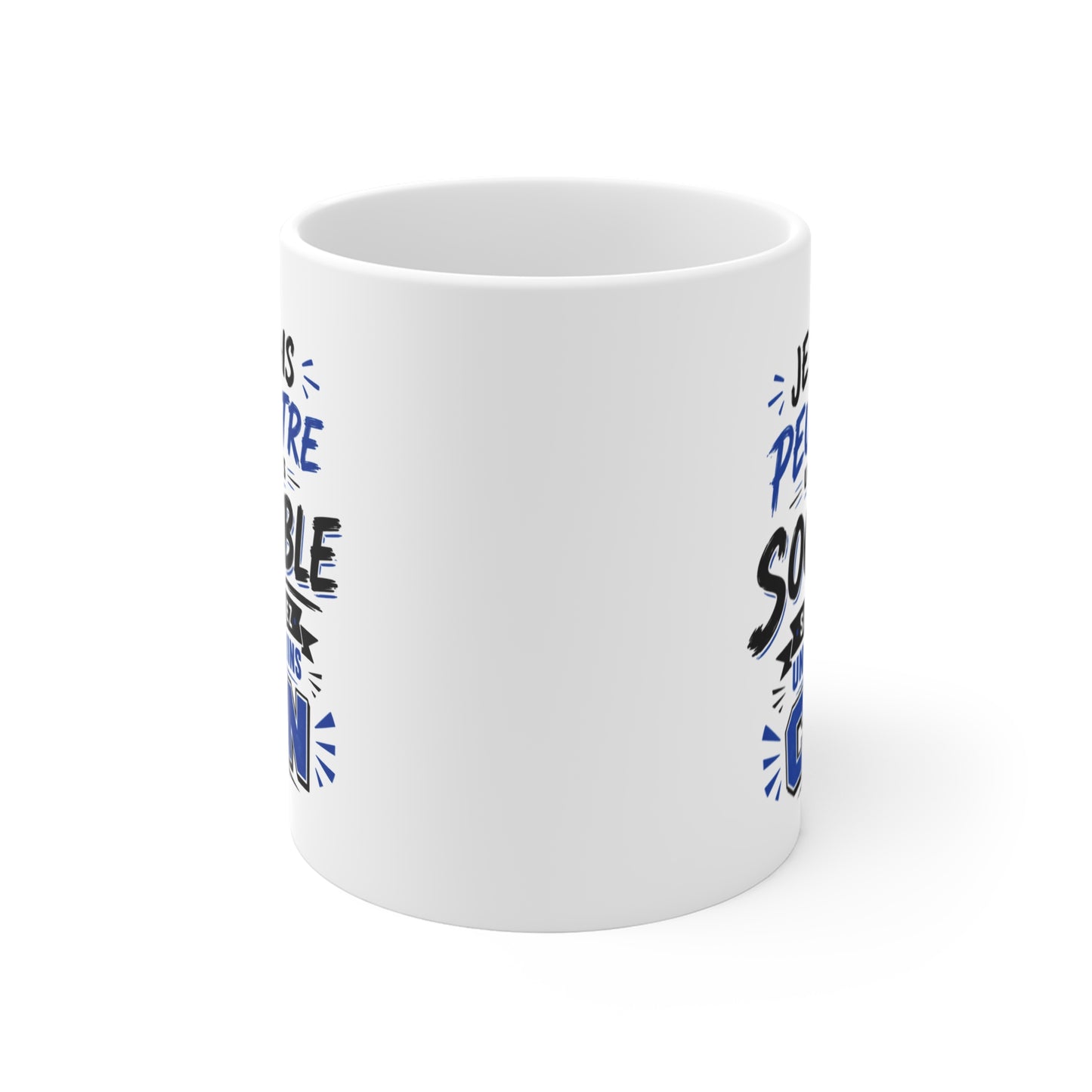 Tasse Je Serais Peut-Être Un Peu Plus Sociable Si Vous Étiez Un Peu Moins Cons – Mug Humour Drôle Homme Femme 325 ml