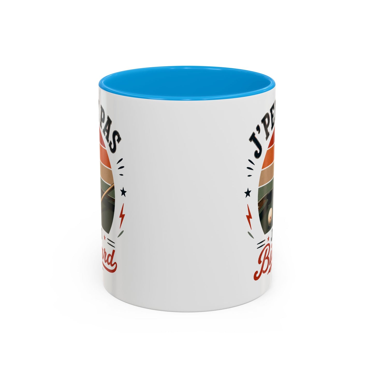 Tasse J’Peux Pas J’Ai Billard – Mug Humour Joueur de Billard Vintage – Cadeau Passion Billard 325ml