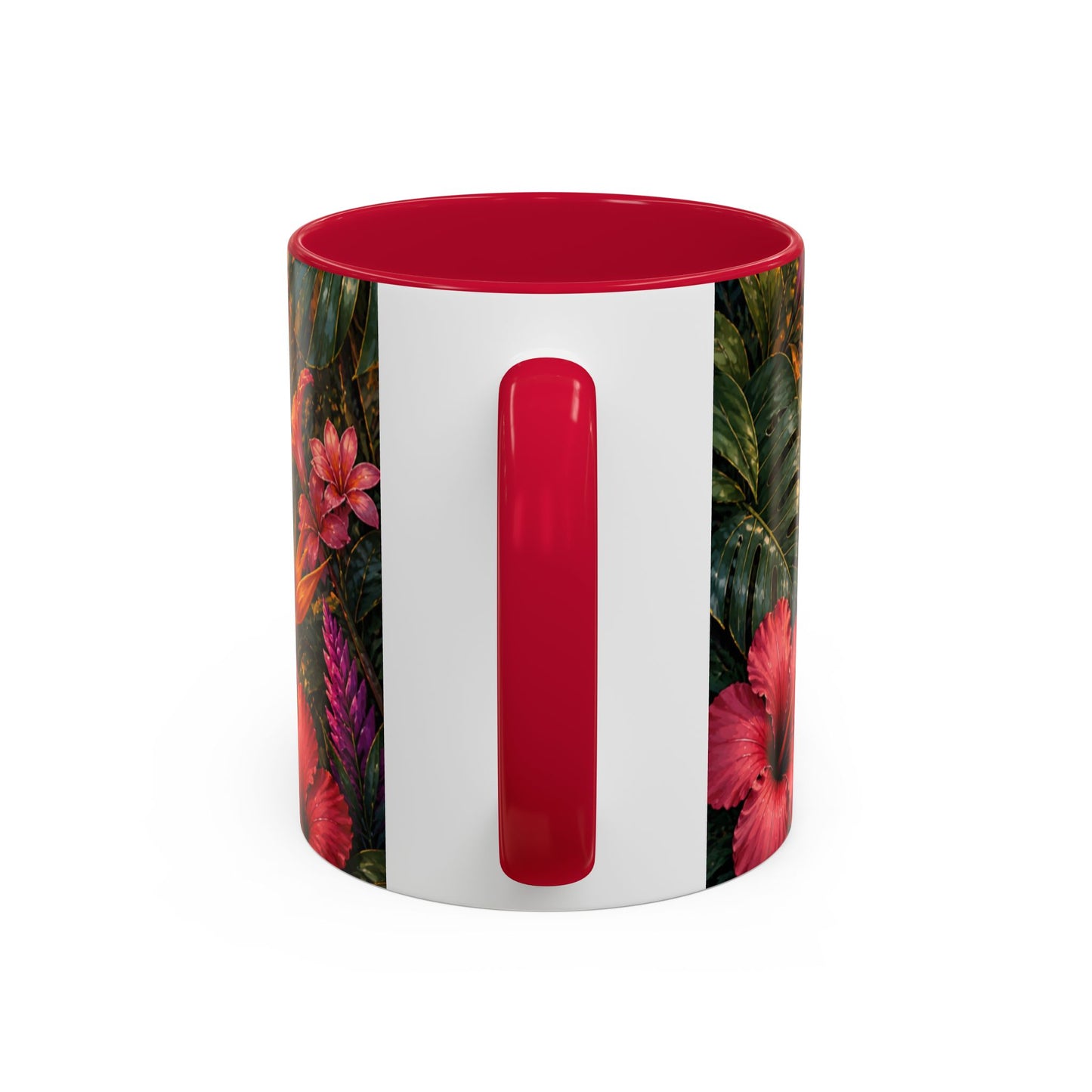 Tasse Tigre Tropical – Mug Jungle avec Tigre Majestueux, Fleurs Exotiques et Cascade au Soleil Couchant – Design Safari 325ml