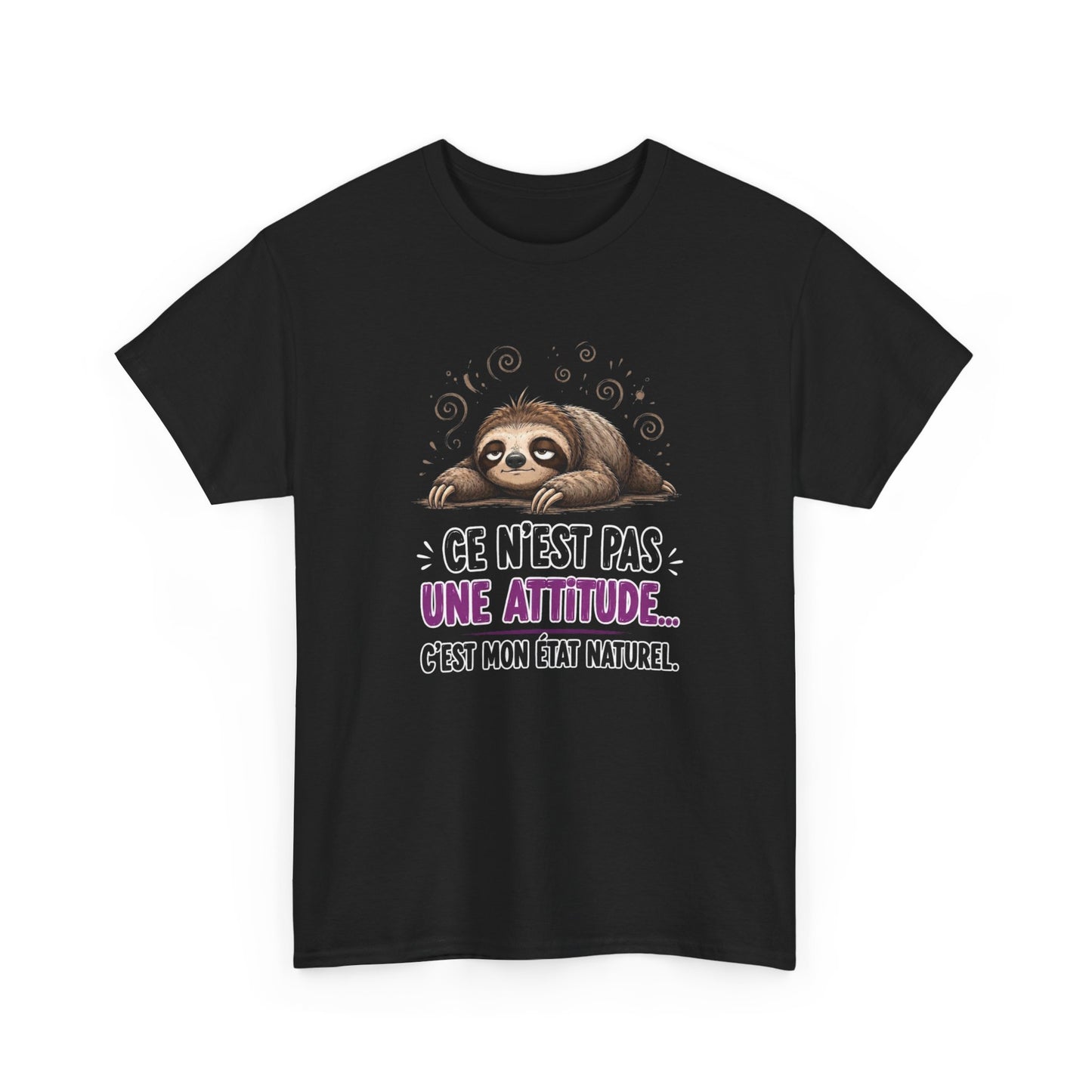 Tee-Shirt Humour Homme et Femme – Paresseux Drôle Fatigué Détente – Idée Cadeau Original Anniversaire