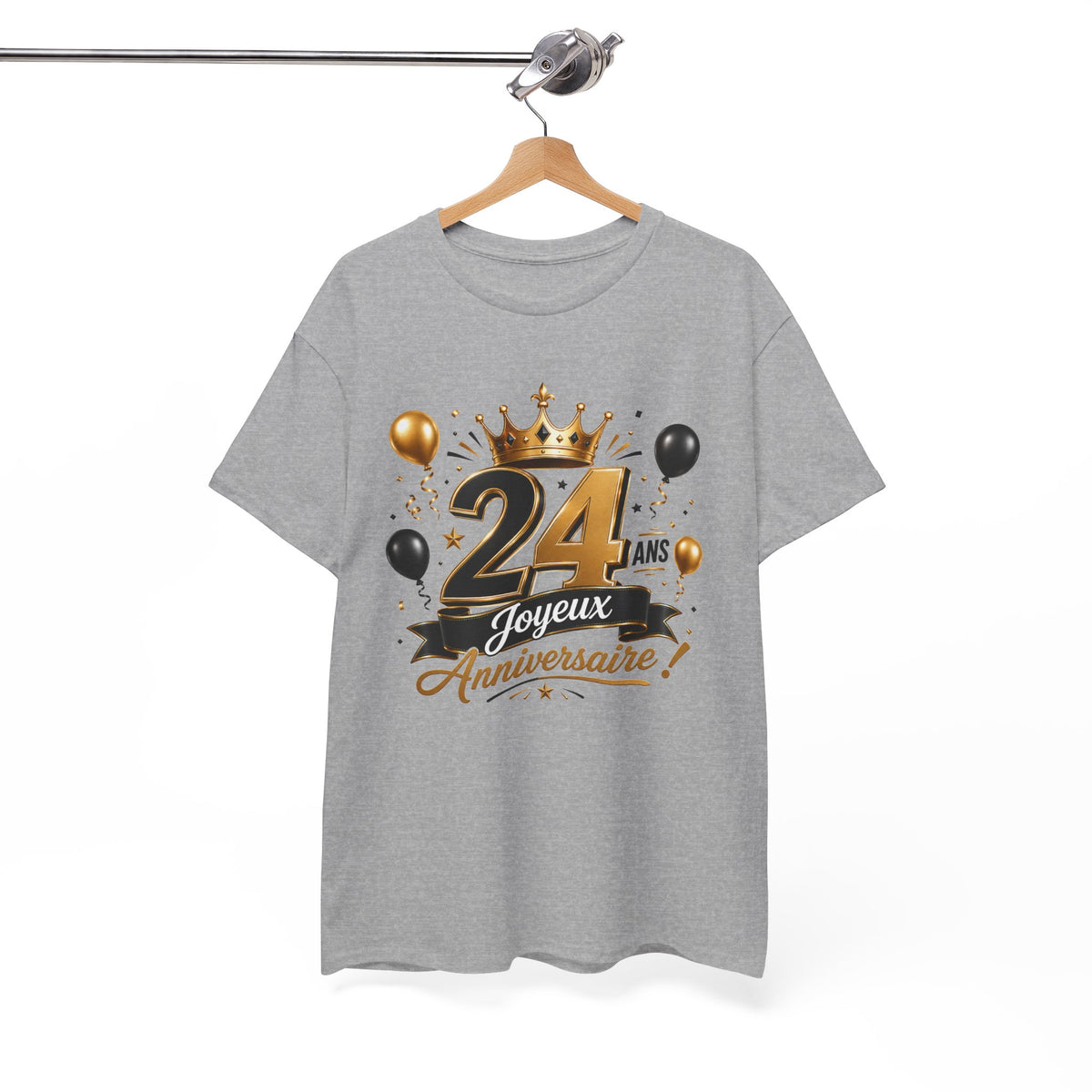 Tee Shirt Anniversaire 24 Ans Homme et Femme Joyeux Anniversaire Cadeau 24 Ans Idée Cadeau Adulte