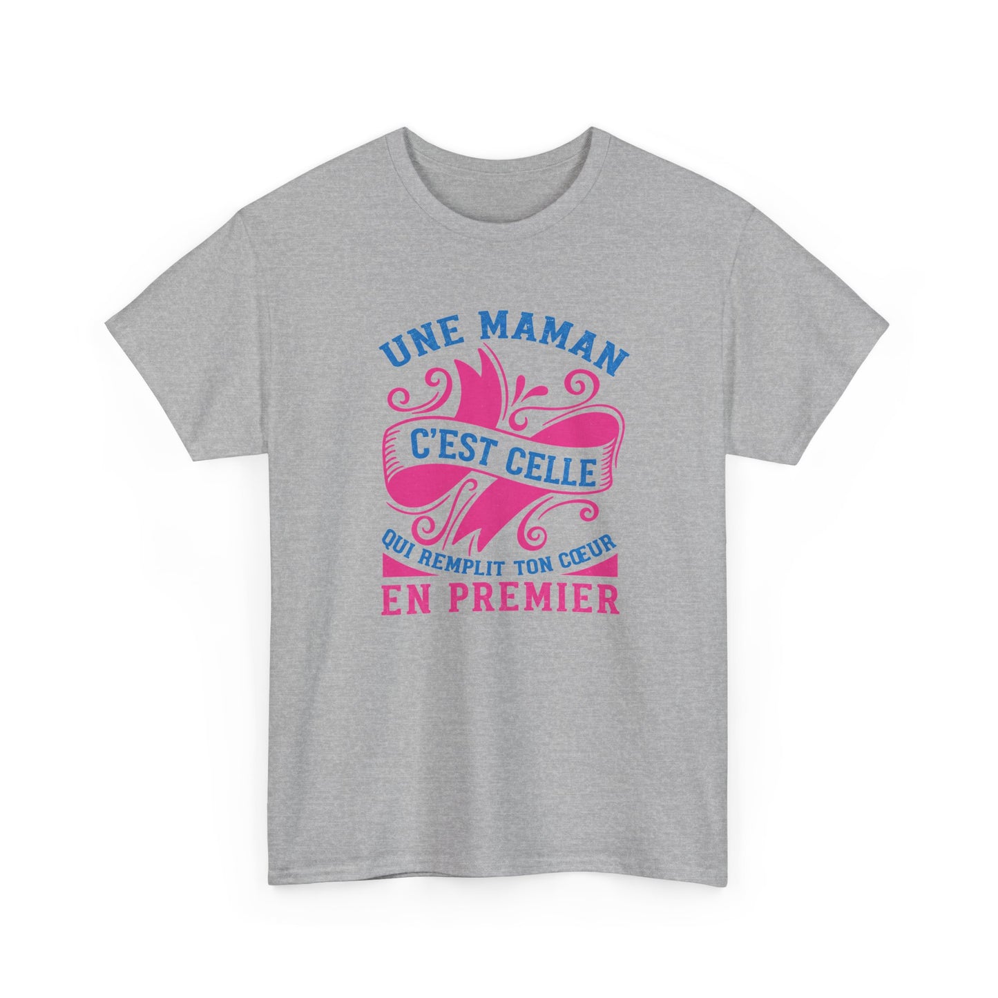 Tee Shirt Femme Maman Mère Amour Famille Cœur Idée Cadeau Anniversaire Fête des Mères