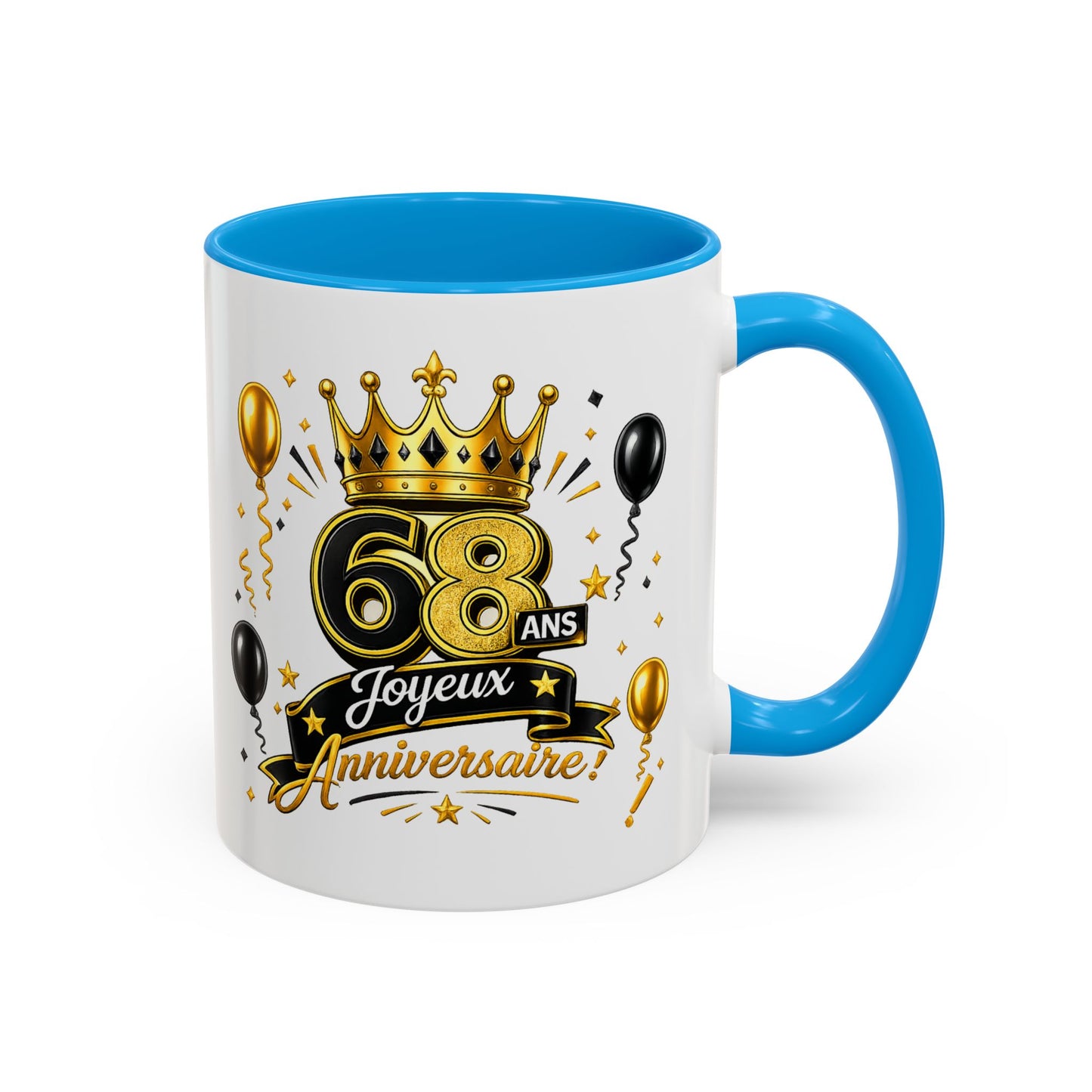 Mug Joyeux 68 Ans – Tasse Anniversaire 68 Ans – Cadeau Original pour Femme Homme – Idée Cadeau 68e Anniversaire
