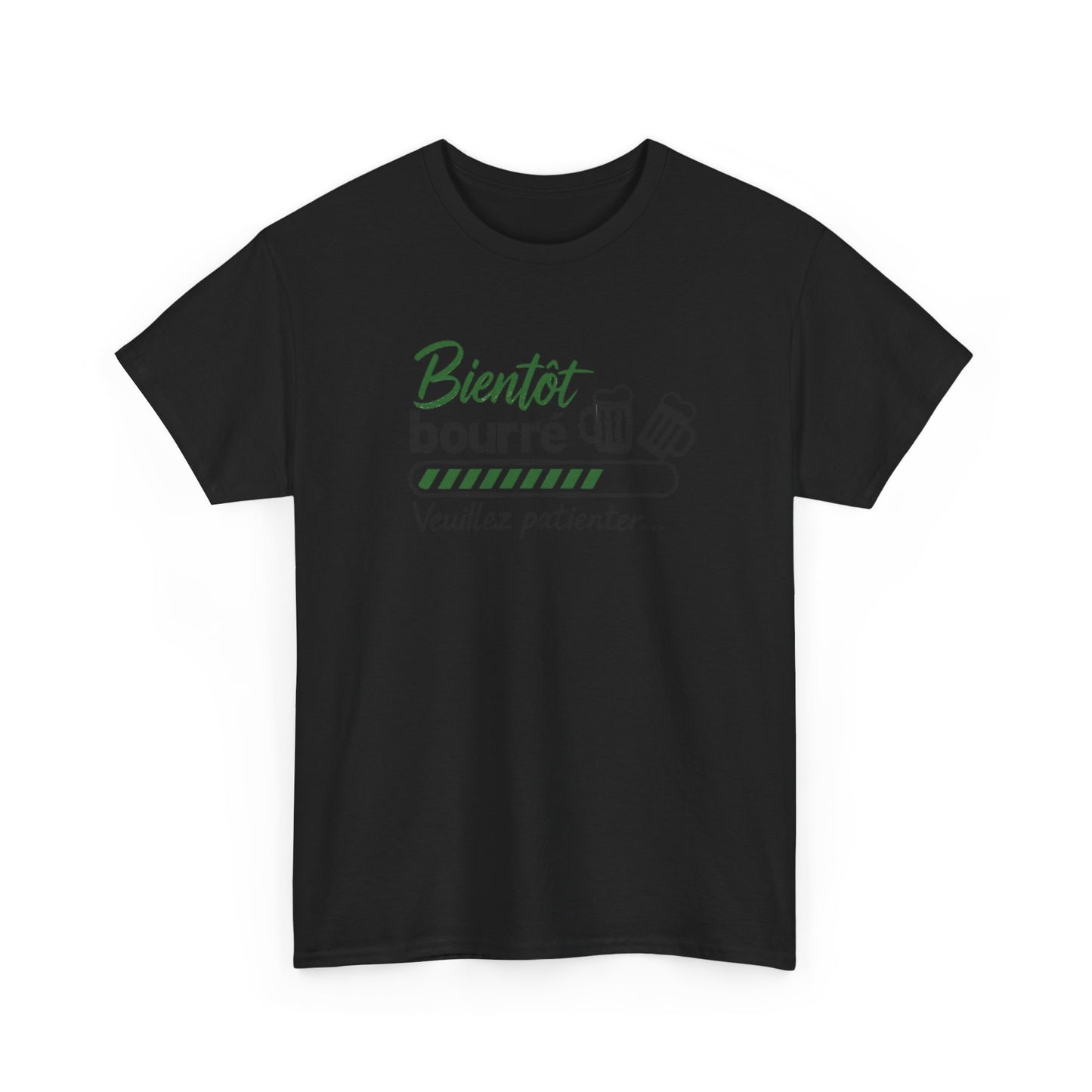 T-Shirt Humour Apéro Homme Femme – Tee Shirt Bientôt Prêt Apéro – Cadeau Drôle Soirée Bière Noir Blanc Gris