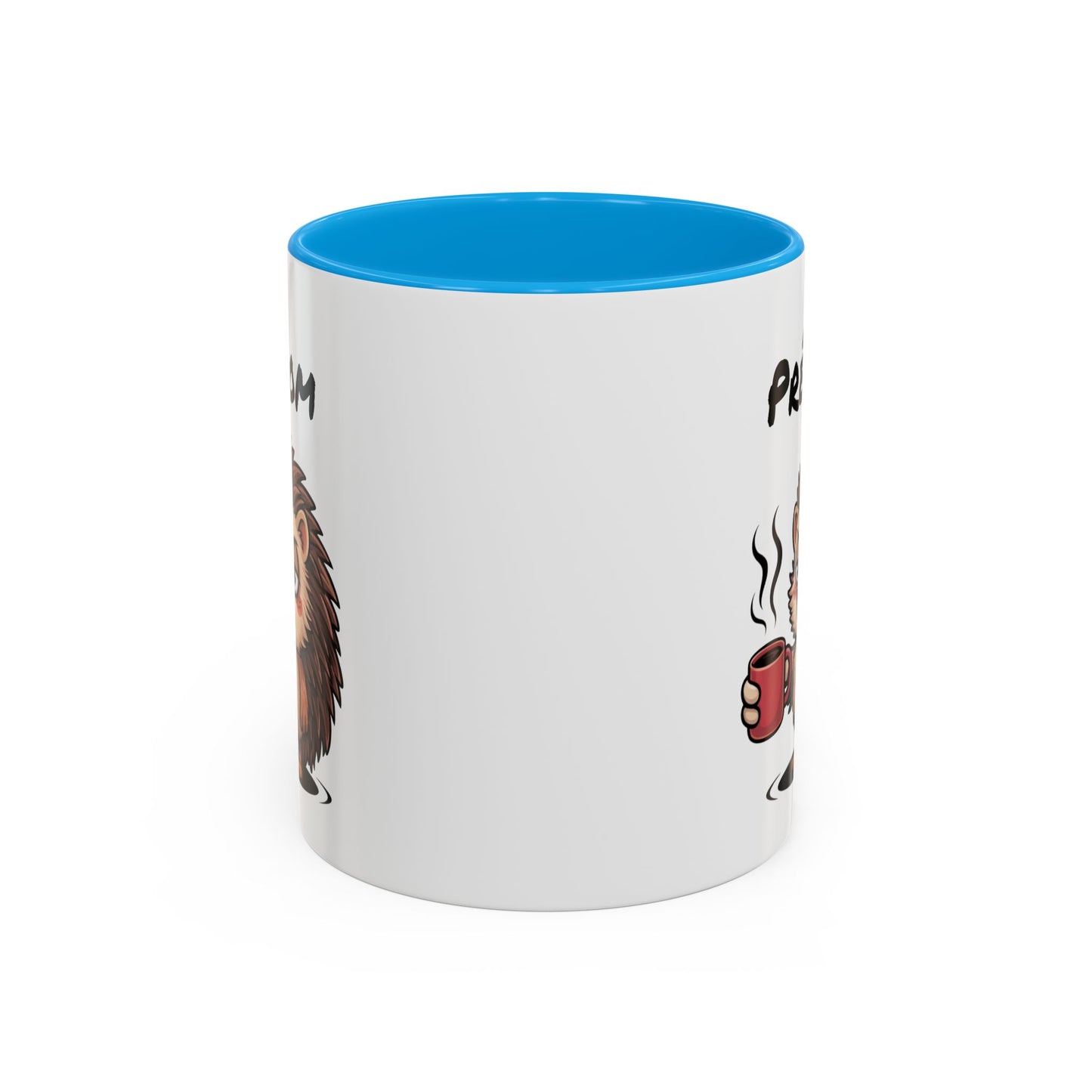 Tasse Hérisson Café Personnalisable 325ml – Mug Céramique Humour Réveil Matin Prénom Cadeau Original