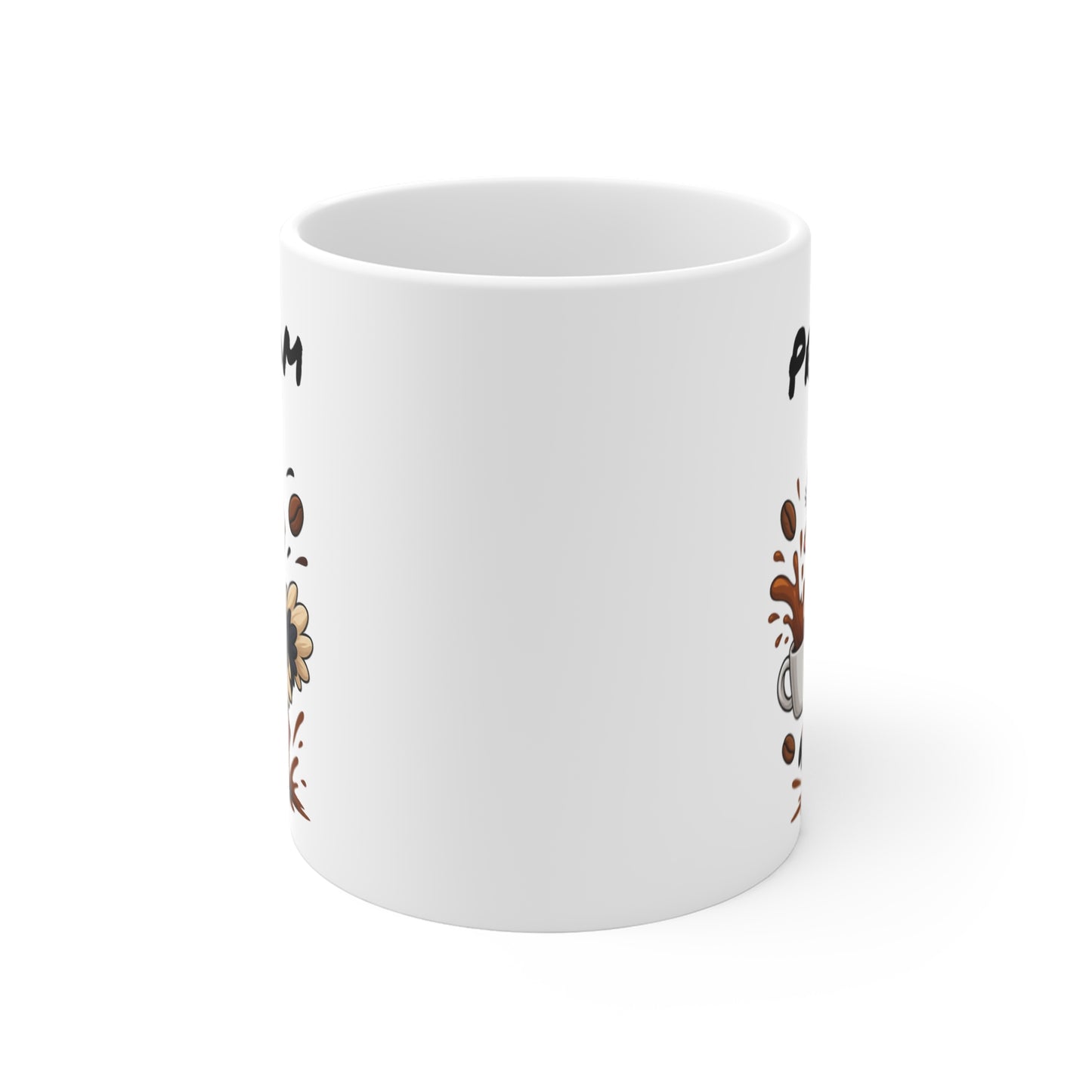 Tasse Personnalisable Autruche Café – Mug Prénom Cartoon – Cadeau Original Amateur de Café 325ml