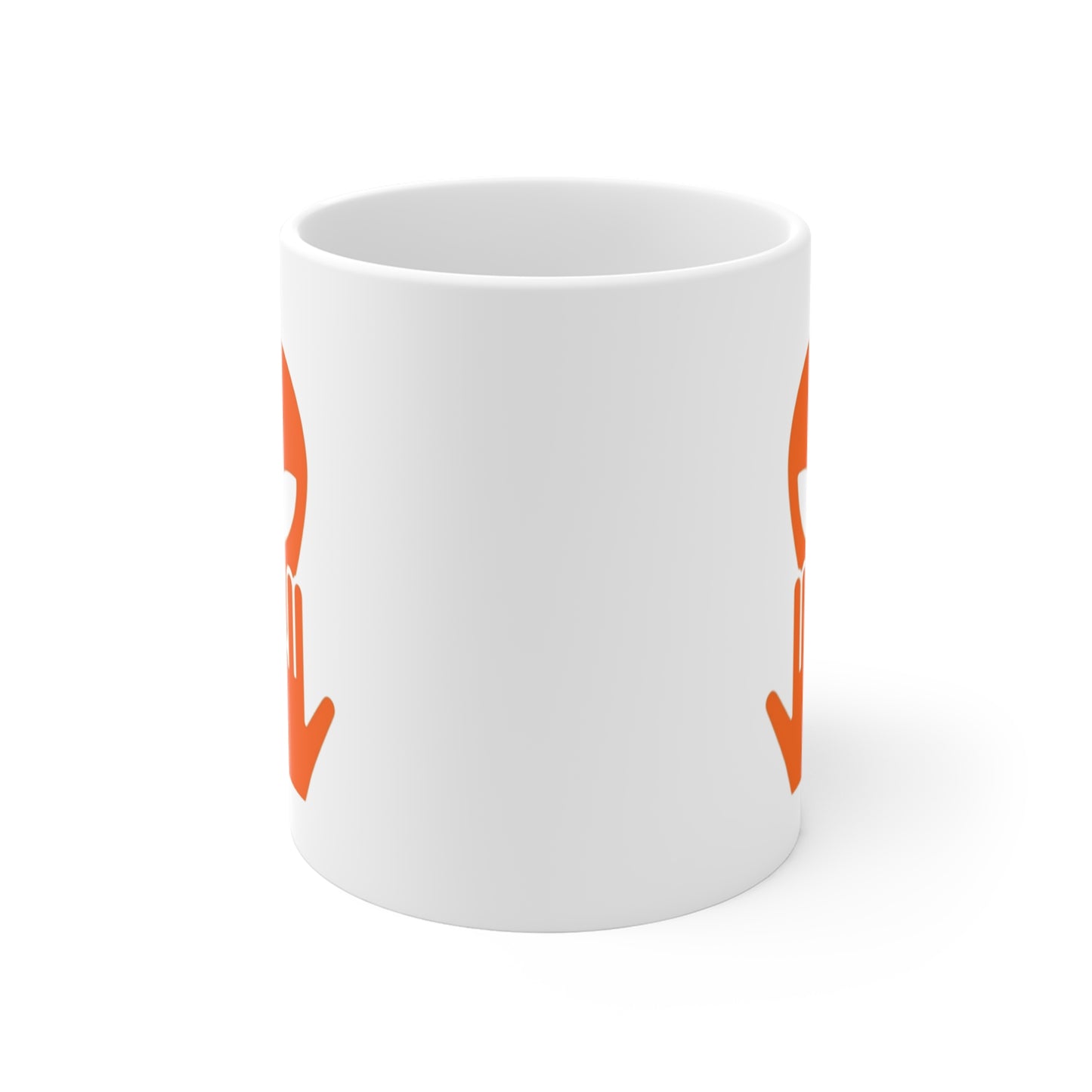 Mug Alien Personnalisé avec Prénom Tasse Humour Orange OVNI Signe Jul Cadeau Drôle et Original
