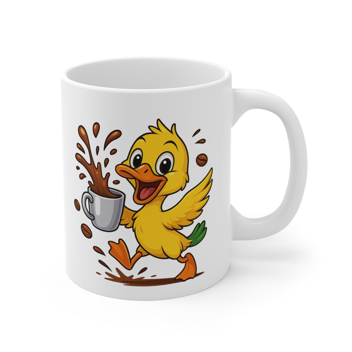 Tasse Canard Amusant – Mug Café Cartoon Céramique 325ml – Cadeau Original Animal Mignon
