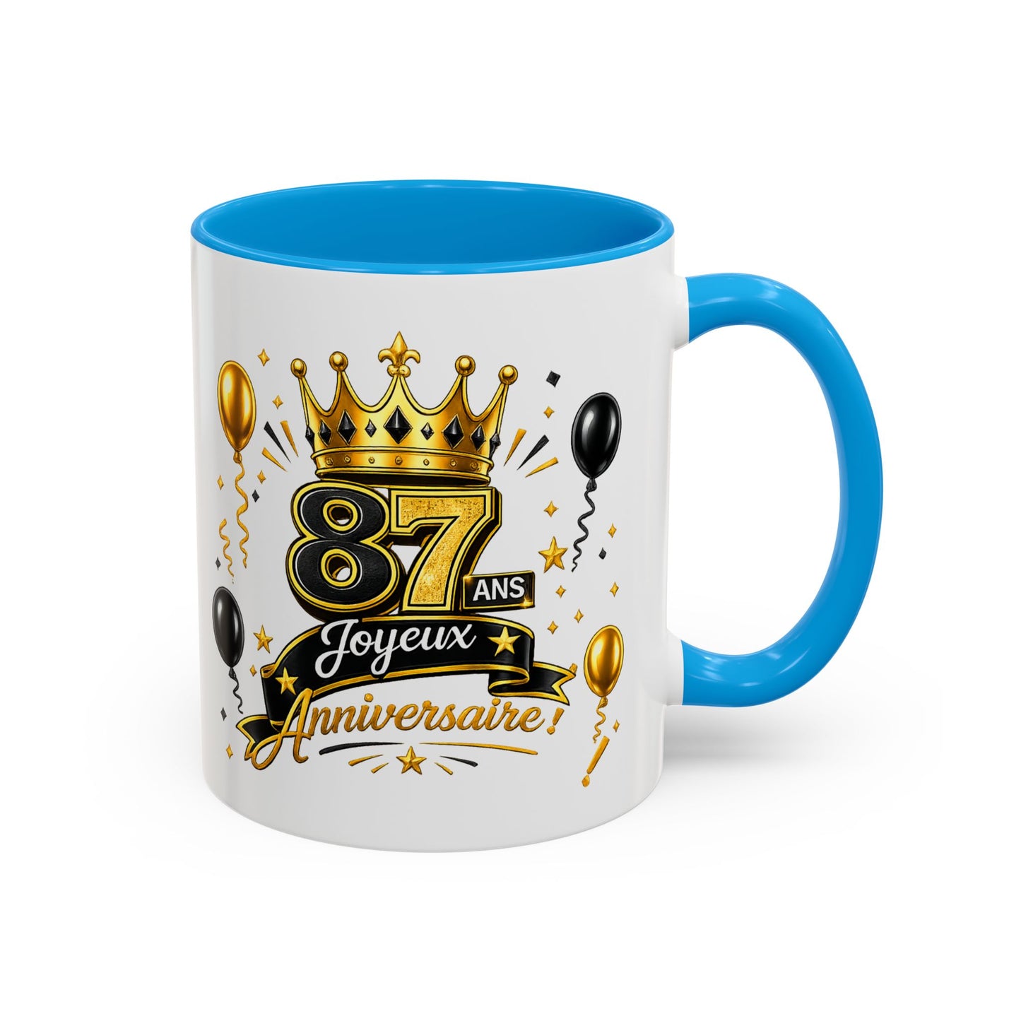 Mug Joyeux 87 Ans – Tasse Anniversaire 87 Ans – Cadeau Original pour Femme Homme – Idée Cadeau 87e Anniversaire