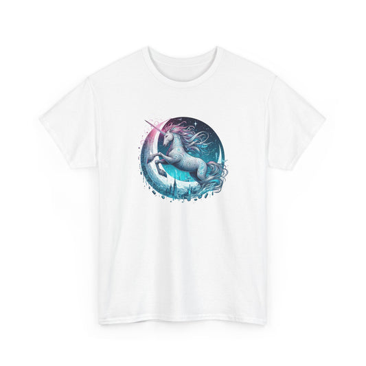 Tee Shirt Licorne Mystique Homme Femme – T-Shirt Licorne Lune Étoiles – Univers Fantastique Magique – Idée Cadeau Originale