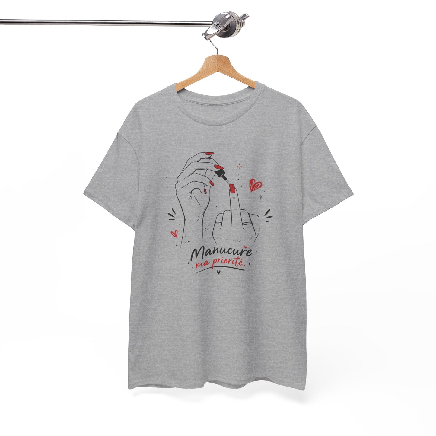 Tee-Shirt Femme Manucure Ongles Nail Art – Cadeau Prothésiste Ongulaire Esthéticienne Nail Artist – Idée Cadeau Beauté