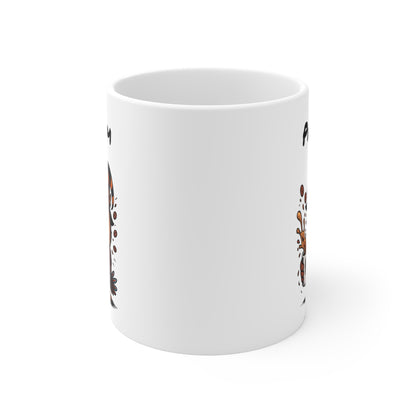 Mug Personnalisé Hibou Sorcier Halloween 325ml – Tasse Prénom Céramique Drôle et Festive – Cadeau Unique